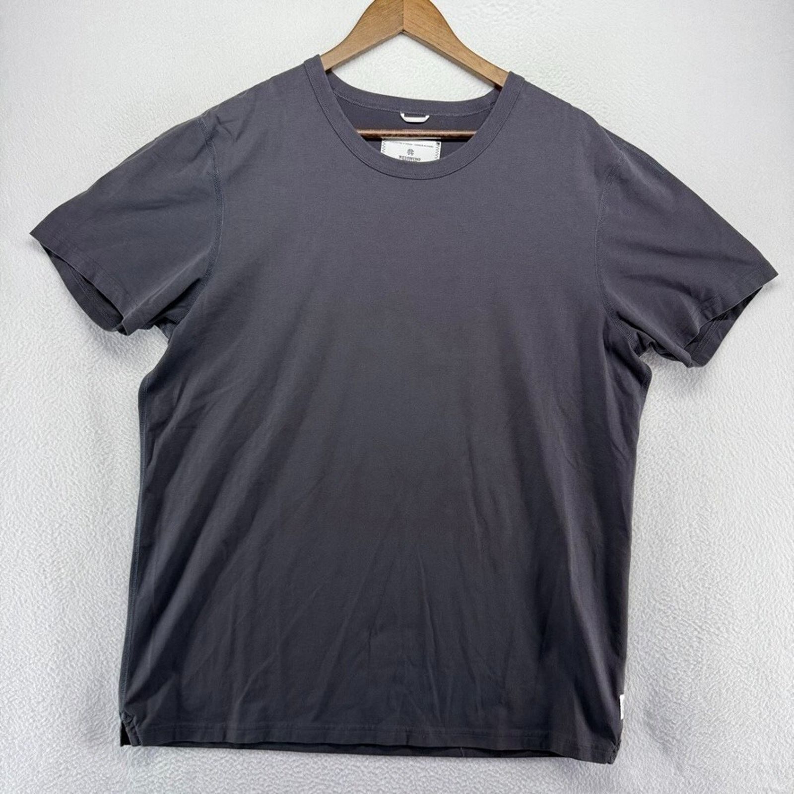 Reigning Champ Reining Champ Shirt Mens XL Gray Blank Solid Crewneck Size US XL / EU 56 / 4 - 1 Thumbnail