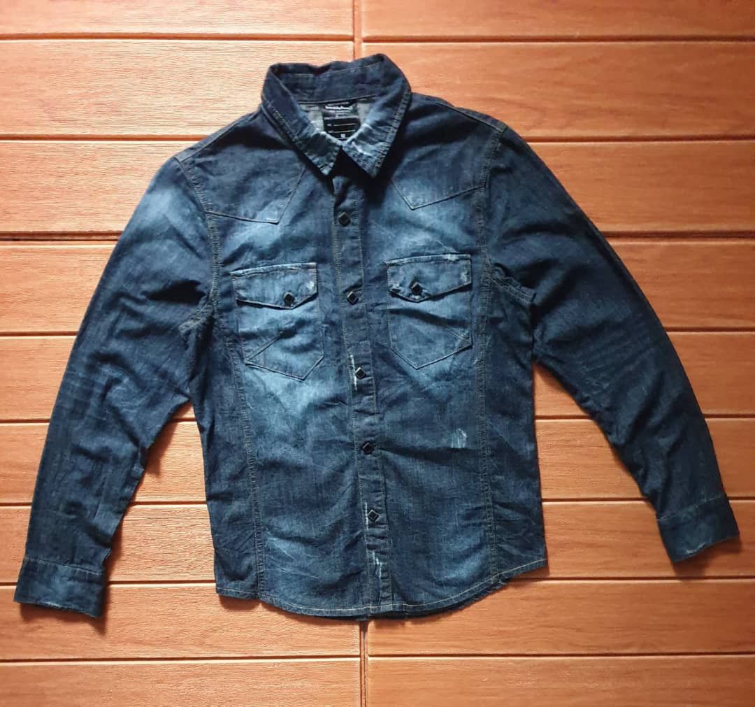 If Six Was Nine Doublefocus distressed Japanese brand western shirt Size US M / EU 48-50 / 2 - 1 Thumbnail