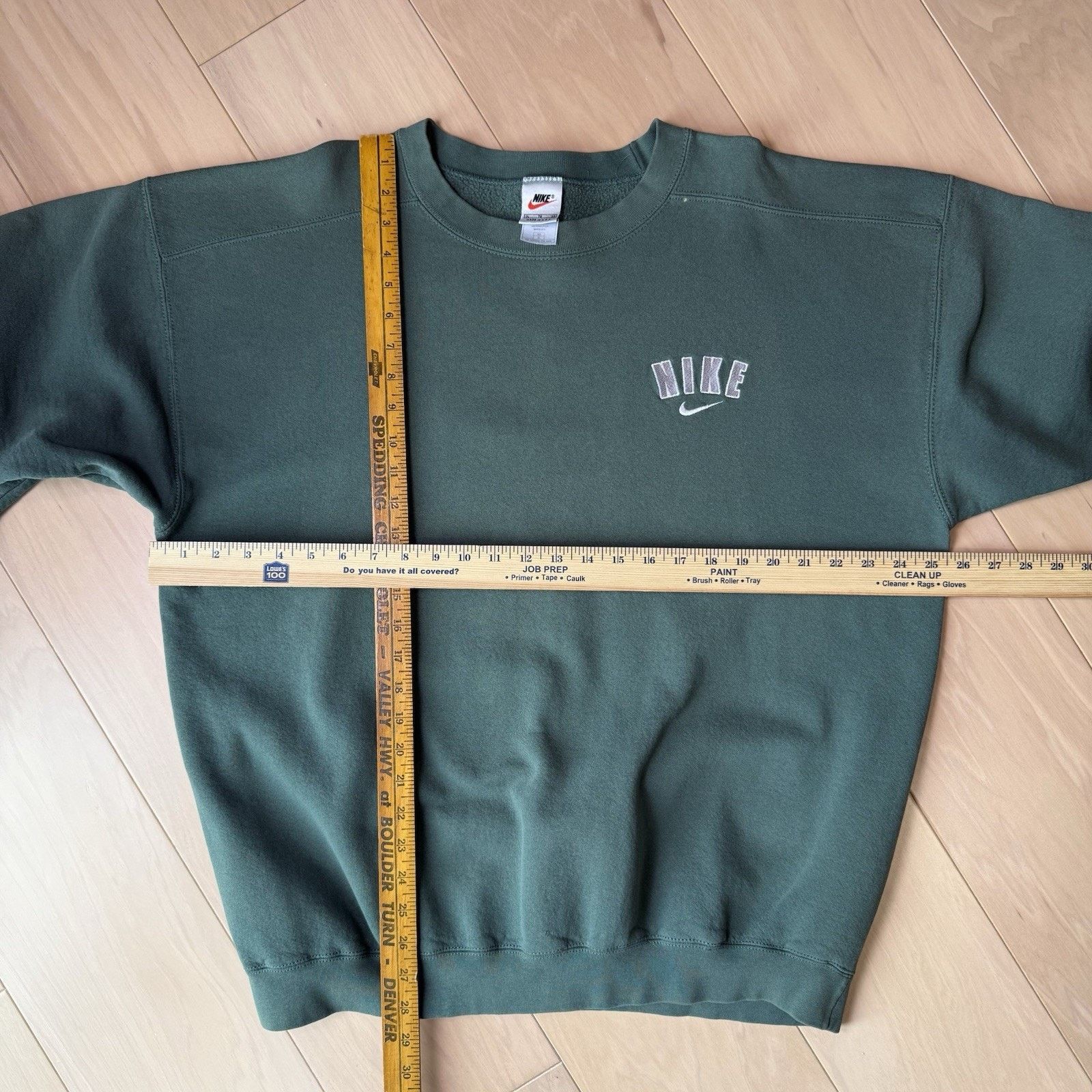 Nike Vintage Nike Sweatshirt XL Green 90s Made in USA Fleece Size US XL / EU 56 / 4 - 2 Thumbnail