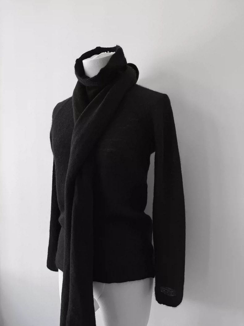 Yohji Yamamoto yohji yamamoto size 2 12AW Mainline Wool Ribbon Scarf long Size M / US 6-8 / IT 42-44 - 3 Thumbnail