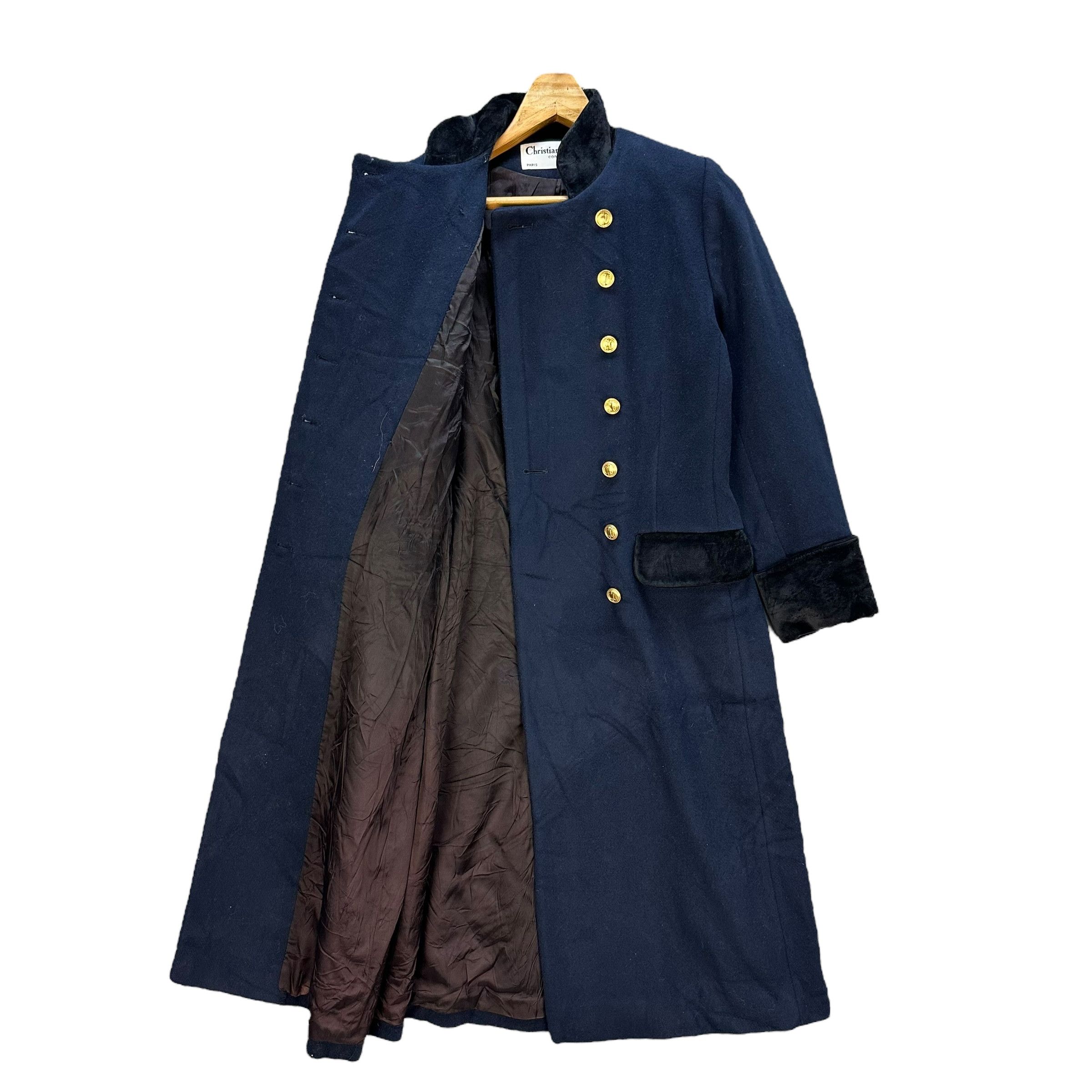 Christian Dior Monsieur 80's CHRISTIAN DIOR Double Breasted Wool Long Coat #A52-1213 Size S / US 4 / IT 40 - 7 Thumbnail