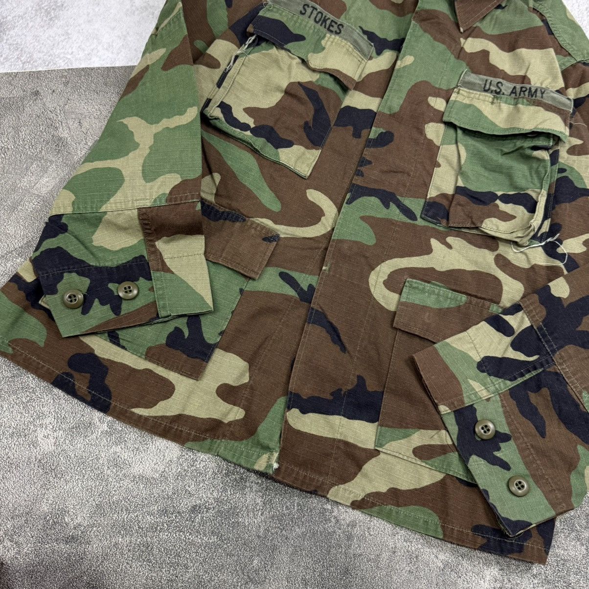 Vintage Vintage US ARMY BDU woodland jacket camouflage ripstop weath Size US XL / EU 56 / 4 - 5 Thumbnail