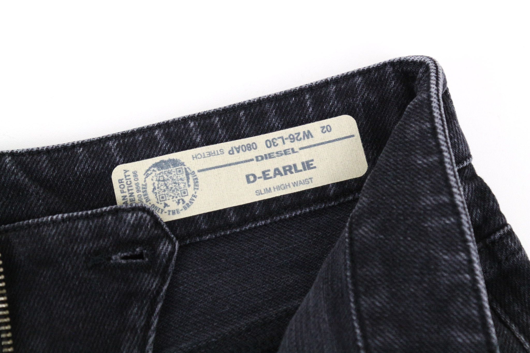 Diesel D-EARLIE 080AP W26/L30 Dark Grey Stretch Jeans 69898 Size 26" / US 2 / IT 38 - 7 Thumbnail