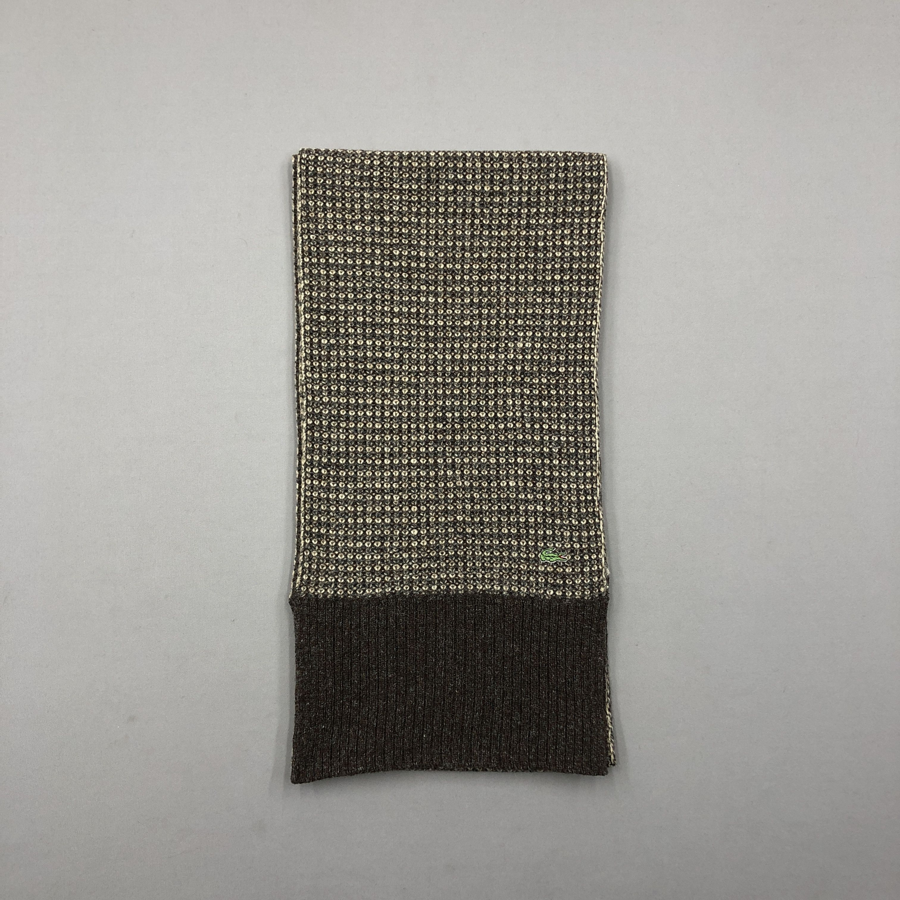 Lacoste Vintage Lacoste Scarf Muffler Wool Knit Winter Scarves Size ONE SIZE - 2 Thumbnail