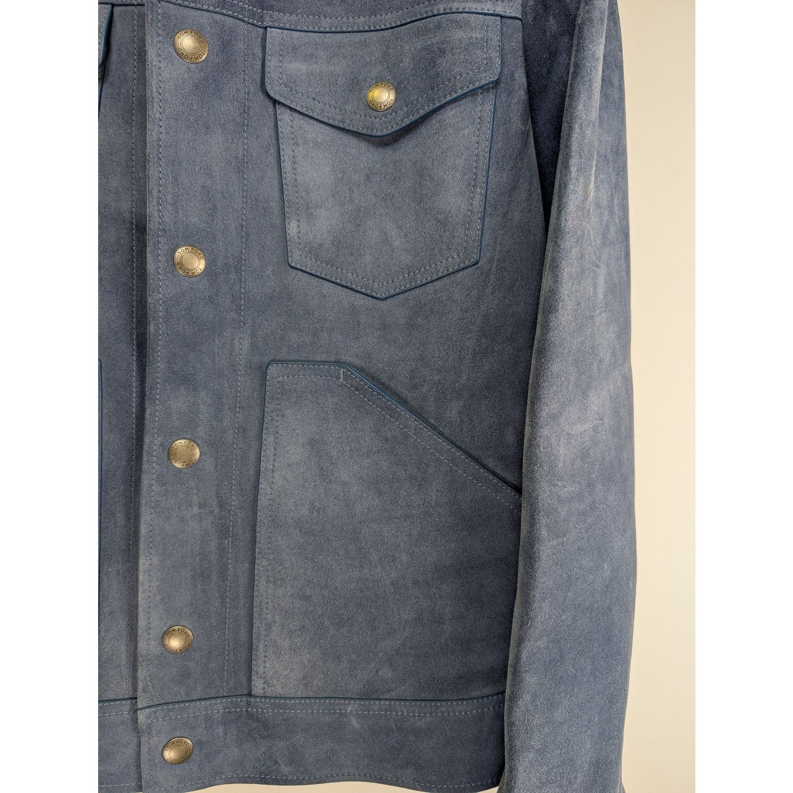 Tom Ford o1rshd1 Denim Jacket Blouson in Blue Size US L / EU 52-54 / 3 - 8 Thumbnail
