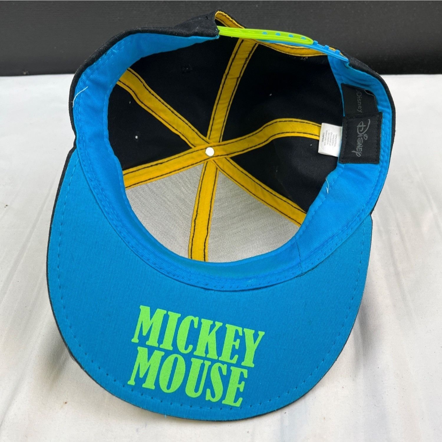 Disney Disney Unisex Black/Neon Mickey Mouse Hat/Cap SKU 4315 Size ONE SIZE - 5 Thumbnail
