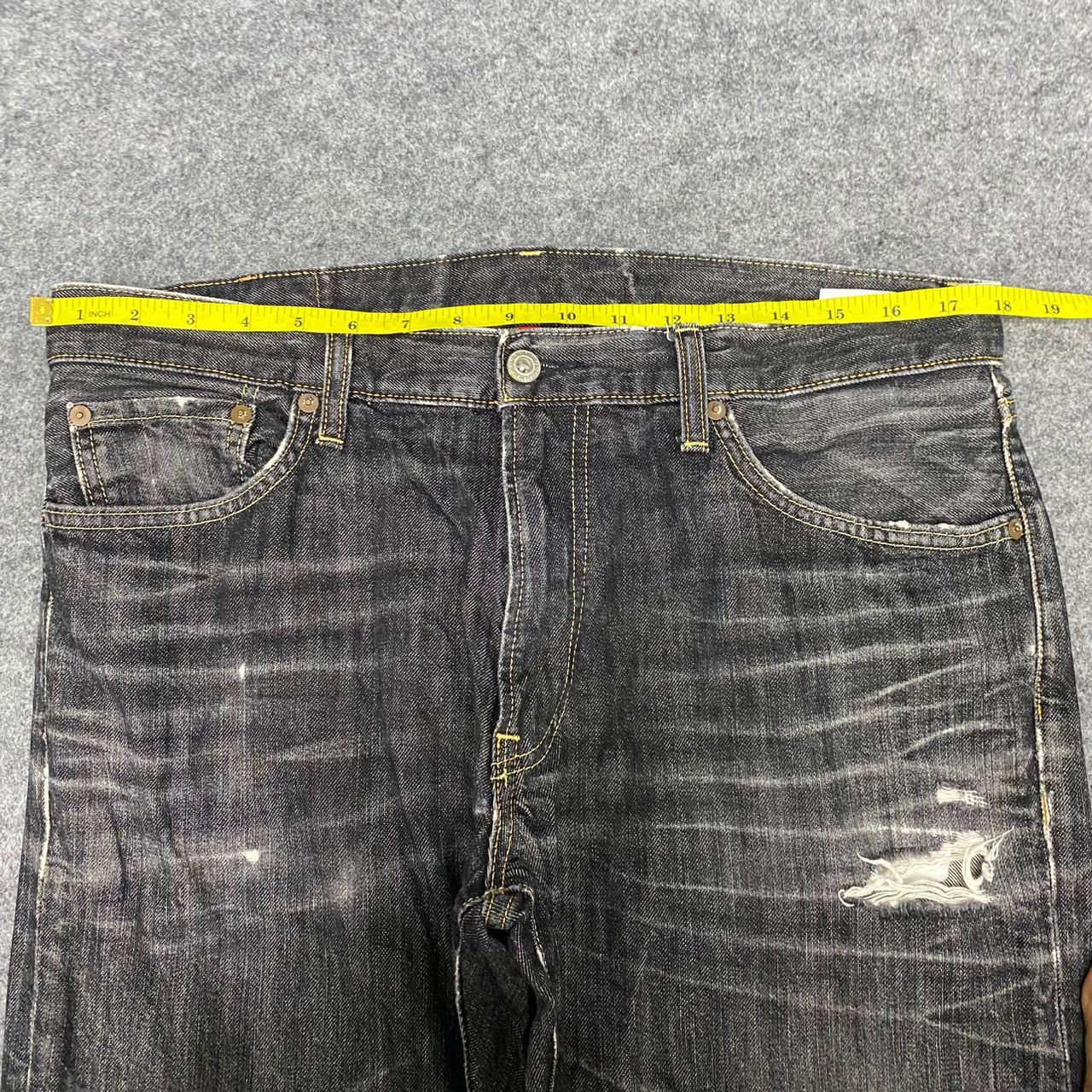 Japanese Brand 💥Best Offer💥Vintage Uniqlo Jeans Distressed Denim Size US 35 - 4 Thumbnail
