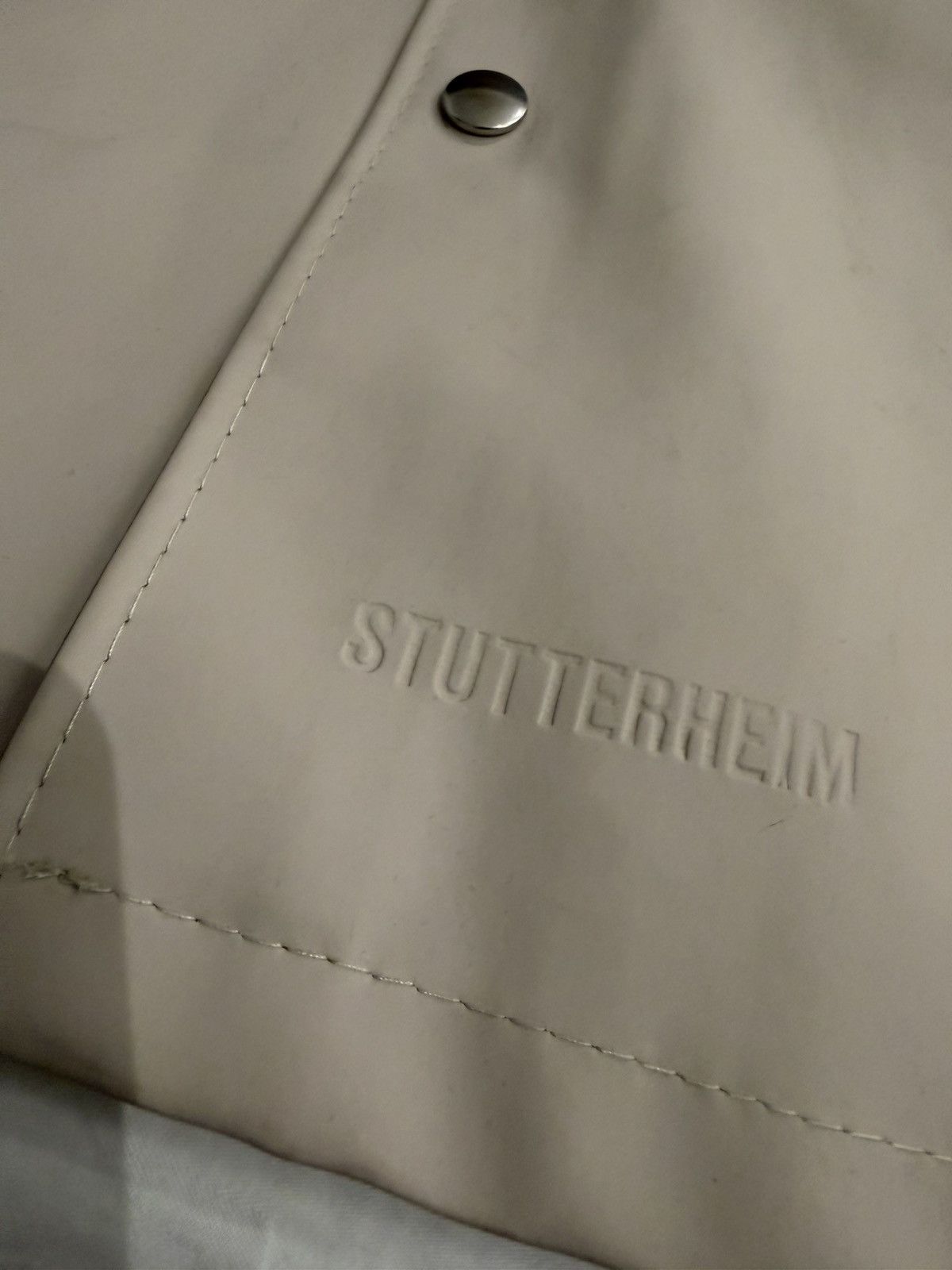 Stutterheim Stutterheim Beige Stockholm Coat sz: 56/XXL Size US XXL / EU 58 / 5 - 3 Thumbnail