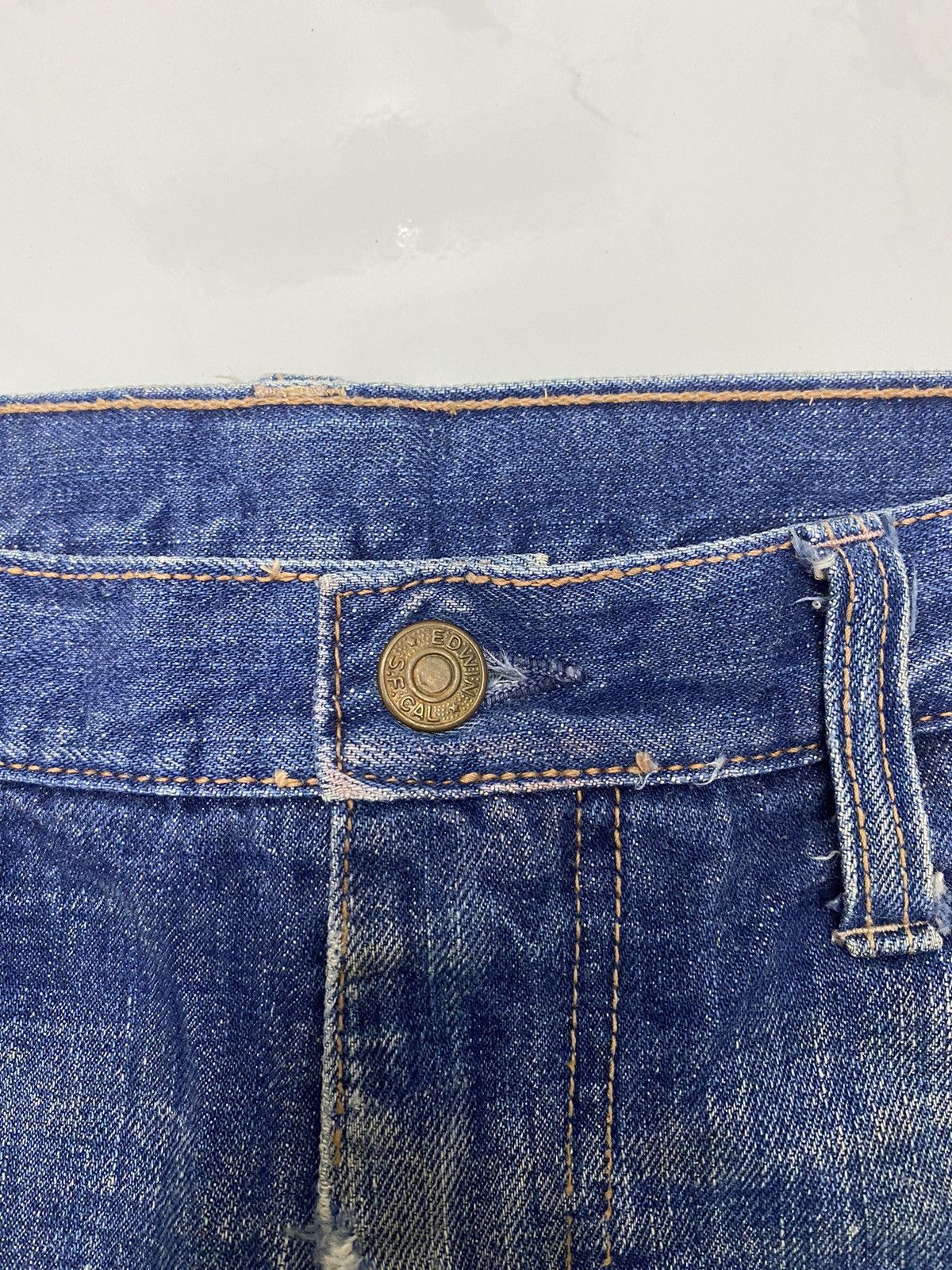 Undercover DISTRESSED DENIM EDWIN PAINTER FLARE UNDERCOVER STYLE DESIGN Size US 33 - 8 Thumbnail