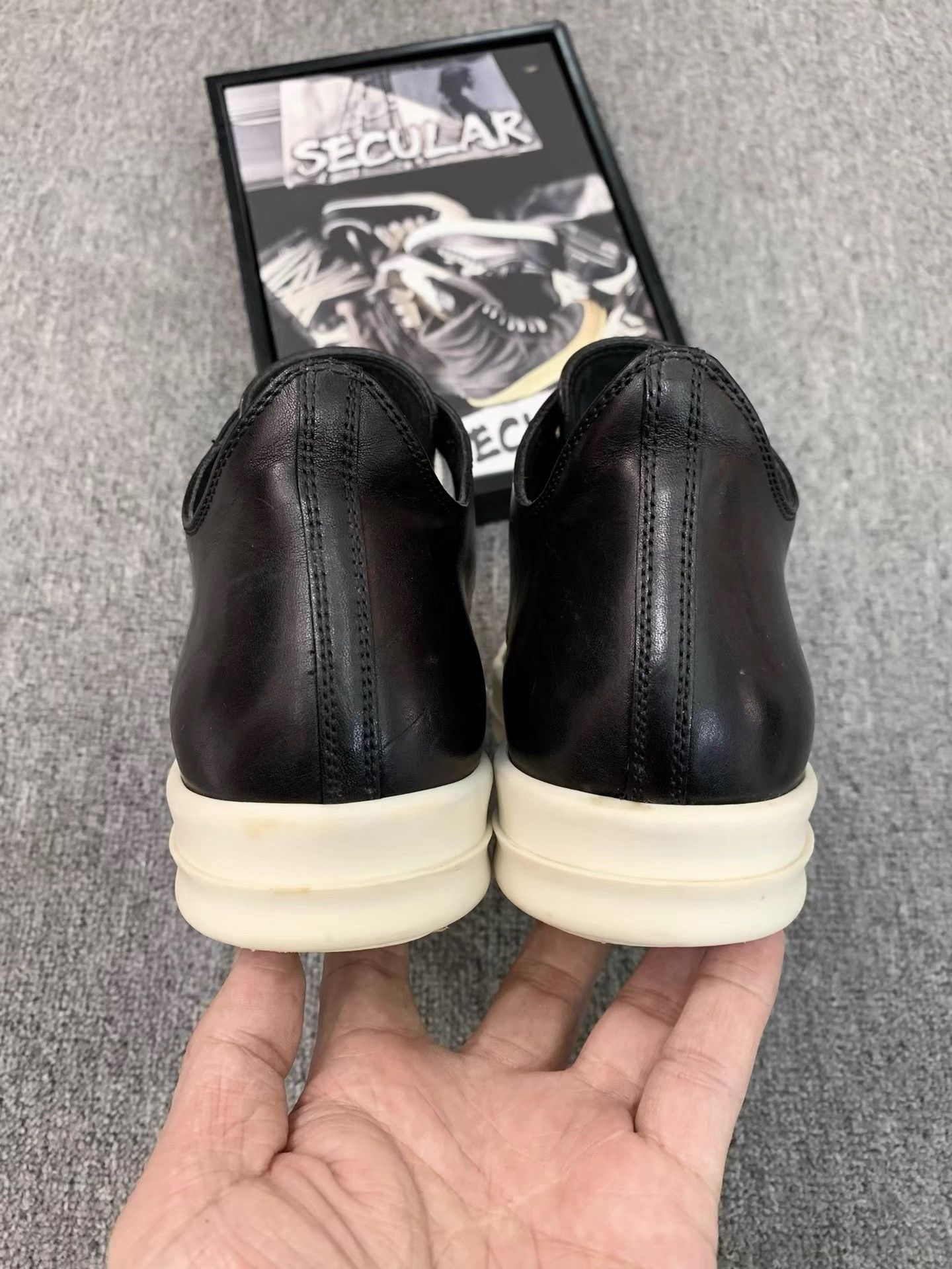 Rick Owens Rick Owens Mainline Leather Low Top Sneakers K34 Size US 6.5 / IT 36.5 - 8 Thumbnail