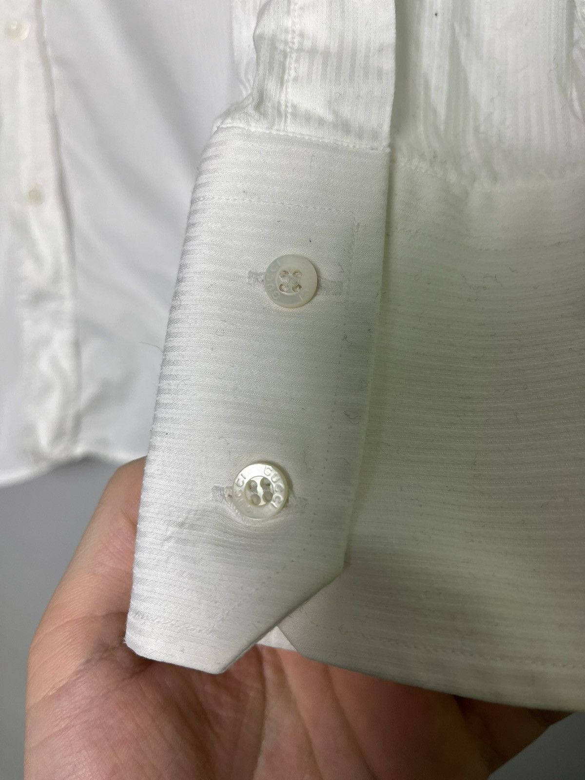 Gucci Gucci White Shirt Vintage Size US M / EU 48-50 / 2 - 2 Thumbnail