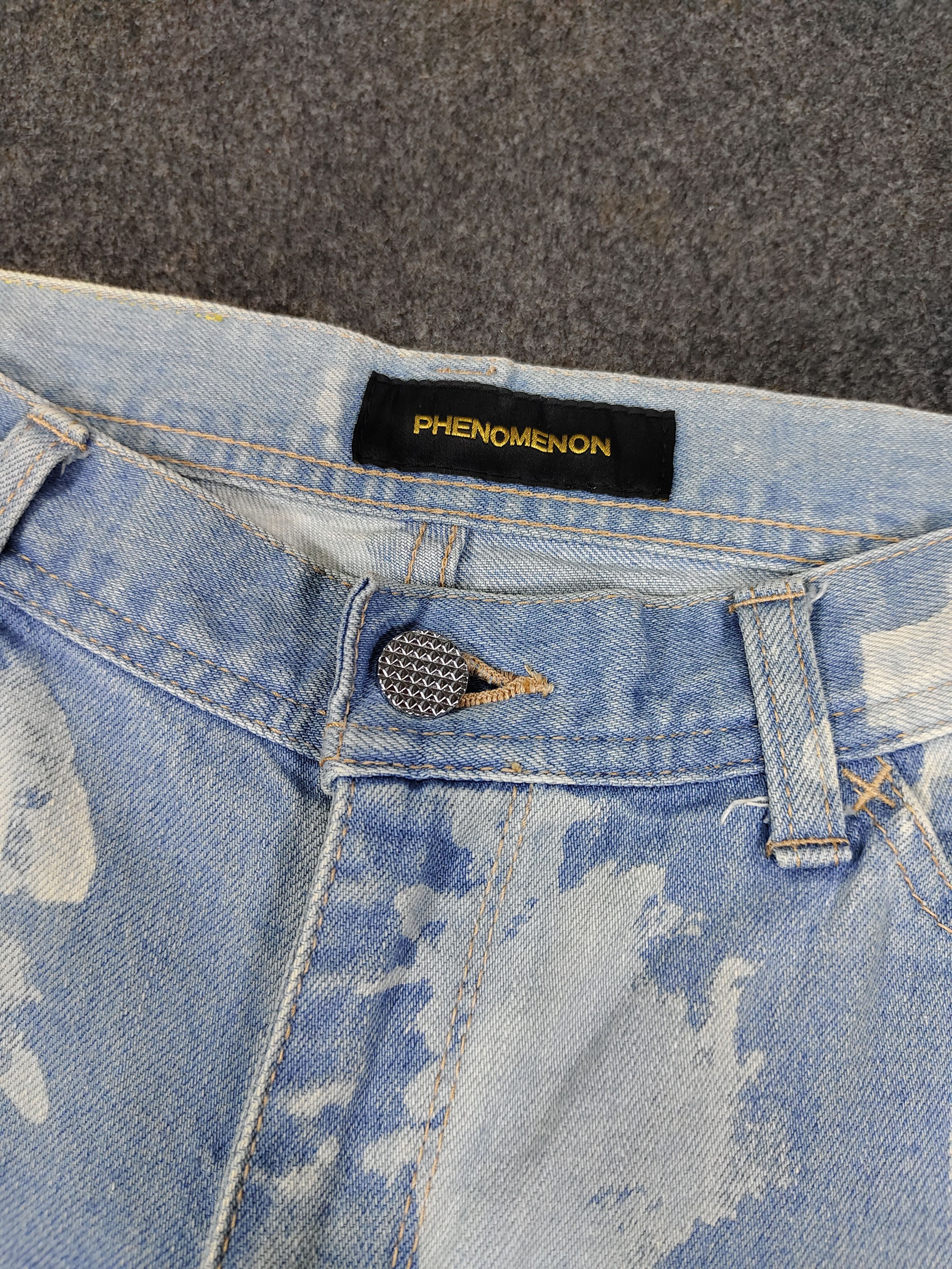 PHENOMENON AW14 Phenomenon💥Cloud Pattern Bleached Skinny Jeans Size US 28 / EU 44 - 6 Thumbnail
