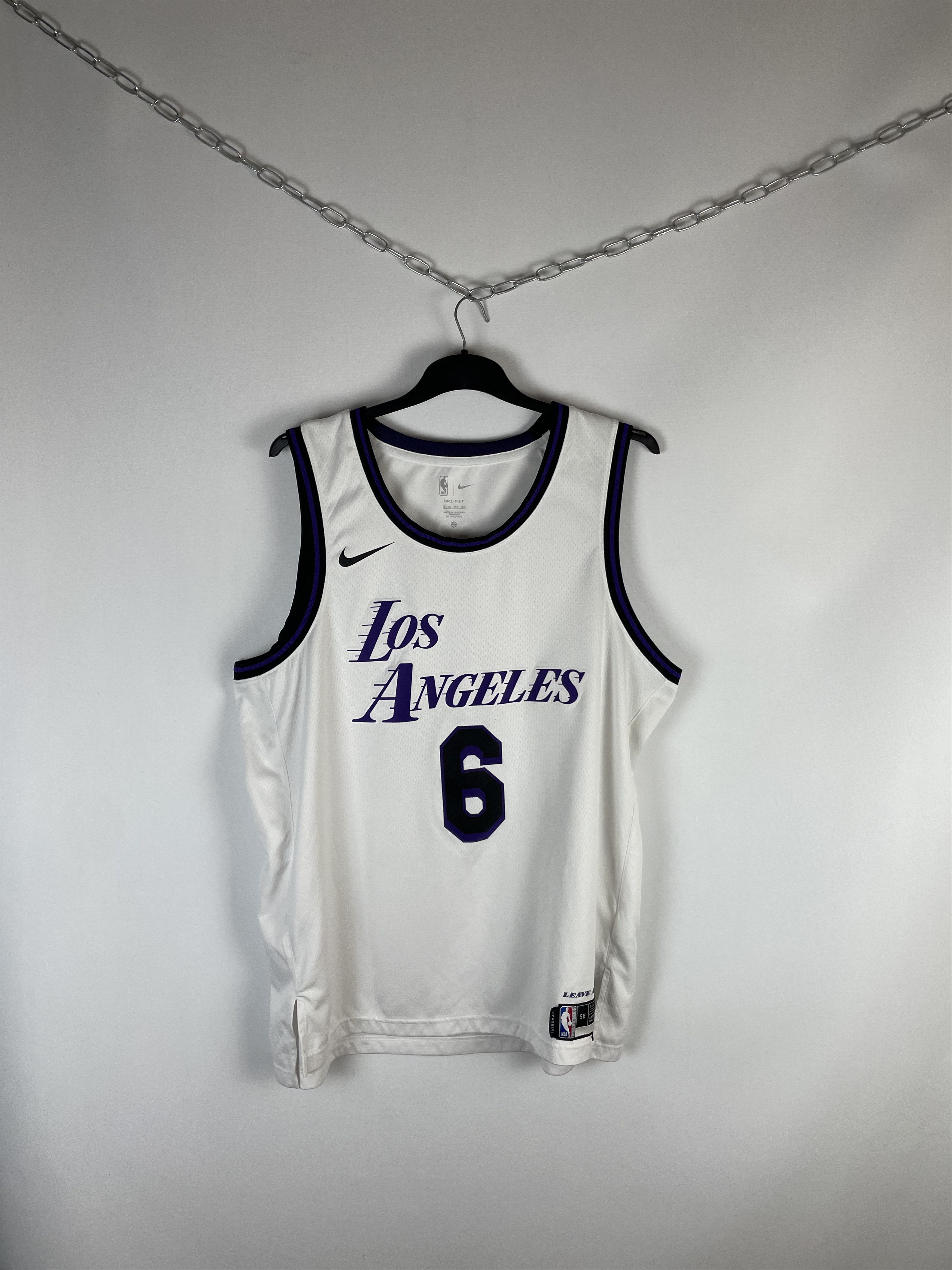 NBA Nike Los Angeles LA 6 James jersey Size US XXL / EU 58 / 5 - 1 Thumbnail