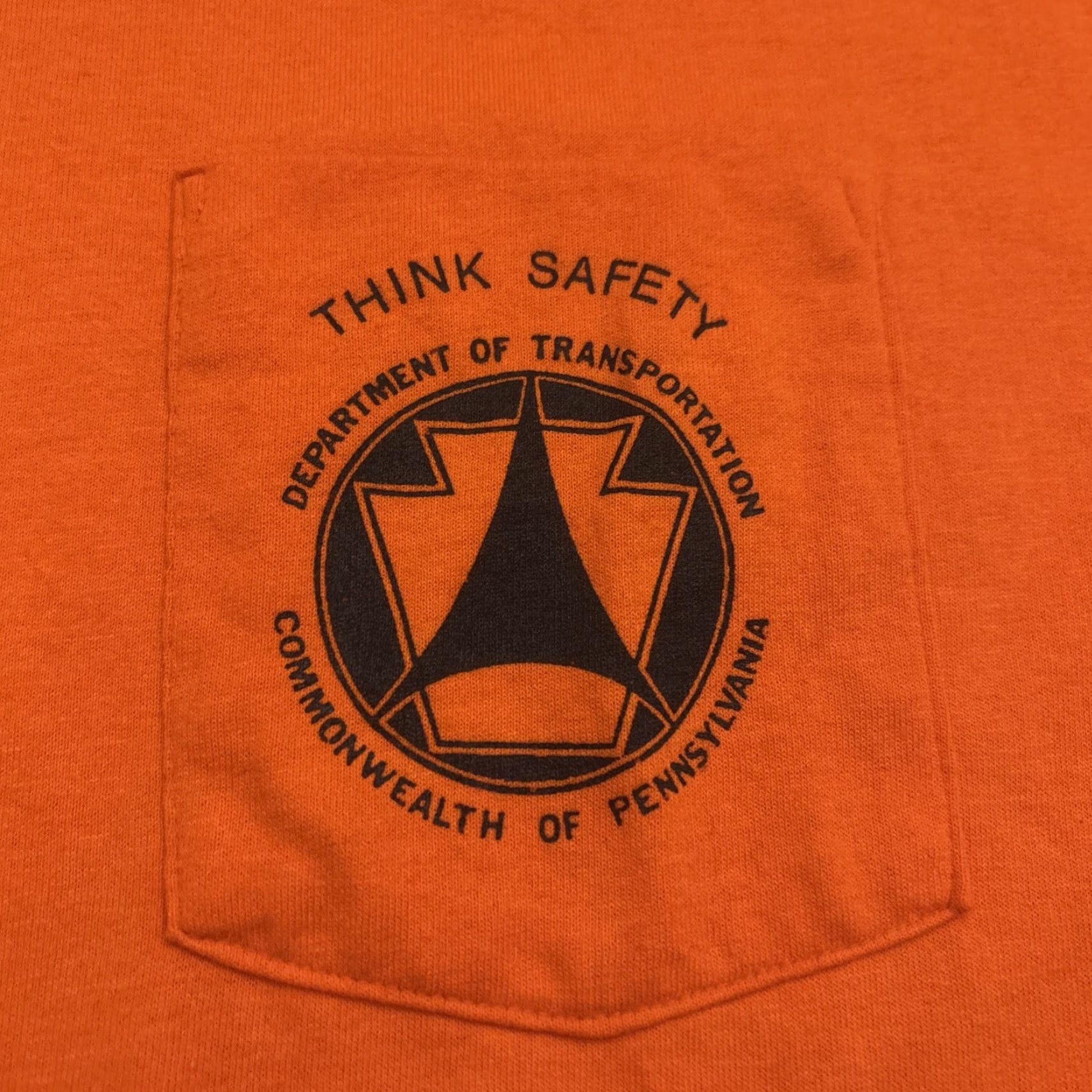 Vintage VINTAGE Tee Rific PENNDOT T-Shirt Adult Large Highviz Orange Short Sleeve Mens Size US L / EU 52-54 / 3 - 2 Thumbnail