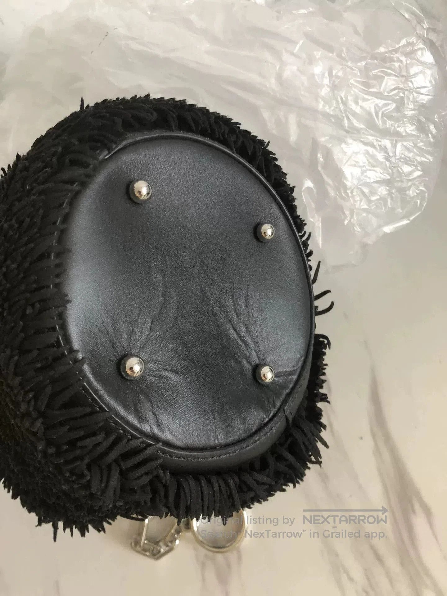 Alexander Wang Alexander Wang Black Fringe Bucket Bag. Size ONE SIZE - 2 Thumbnail
