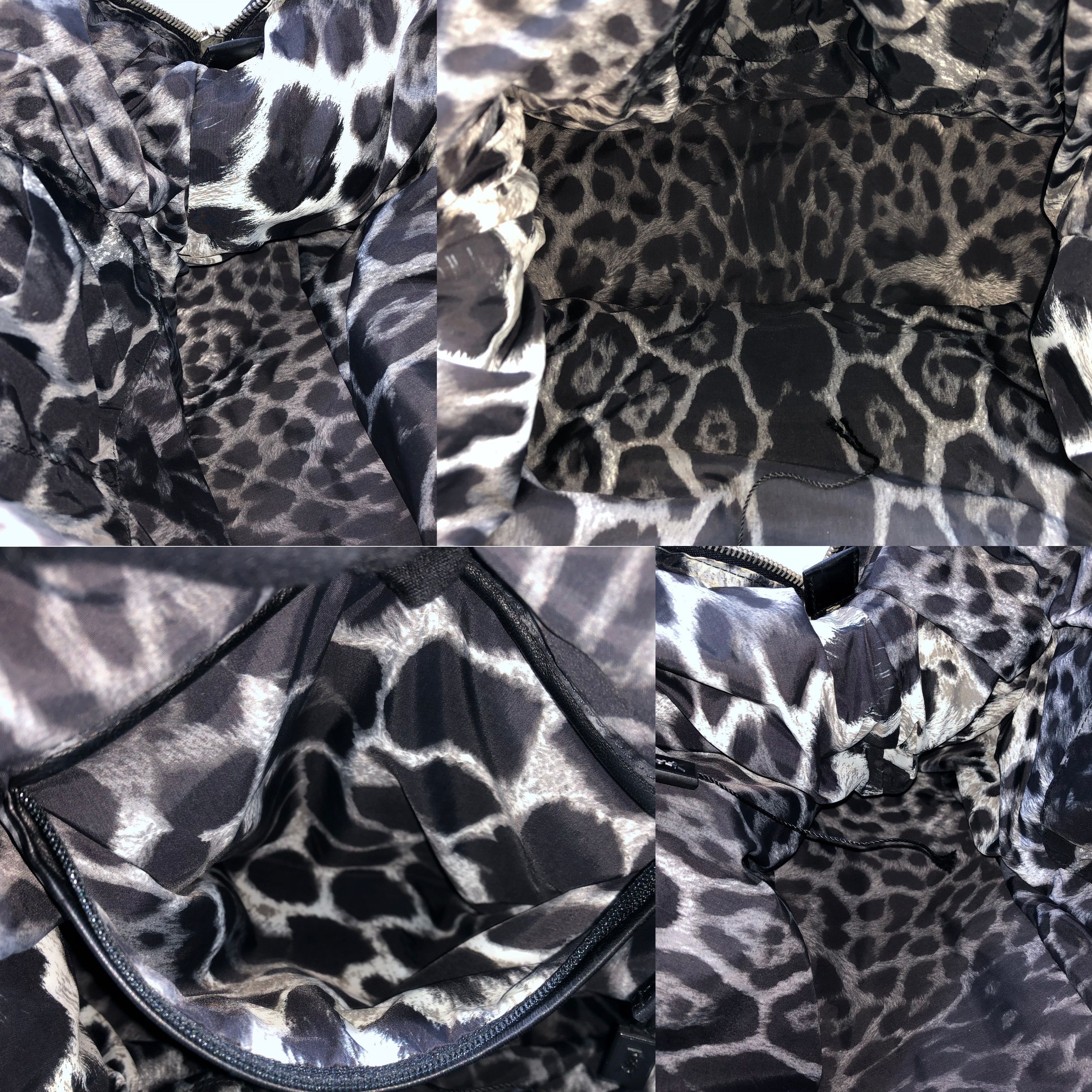Yves Saint Laurent Yves Saint Laurent Easy Leopard Print Nylon Handbag Size ONE SIZE - 7 Thumbnail