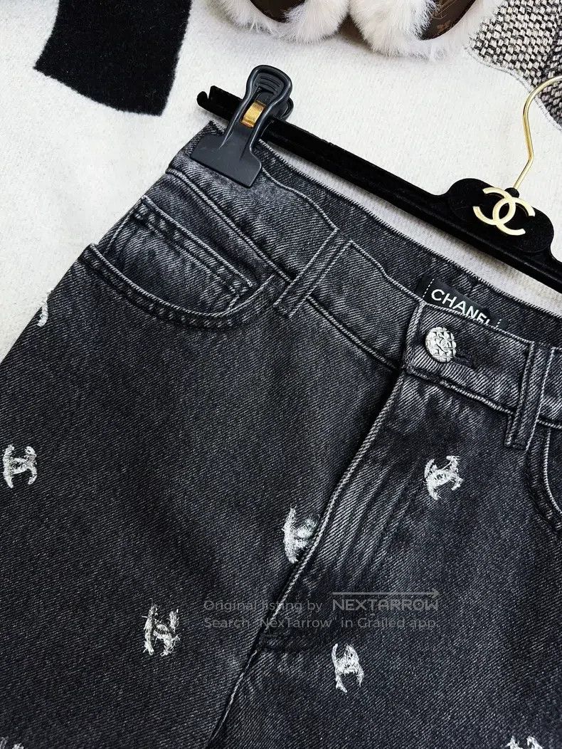 Chanel Chanel 21k show style dark gray silver double C full body Size 42" / US 20 - 4 Thumbnail
