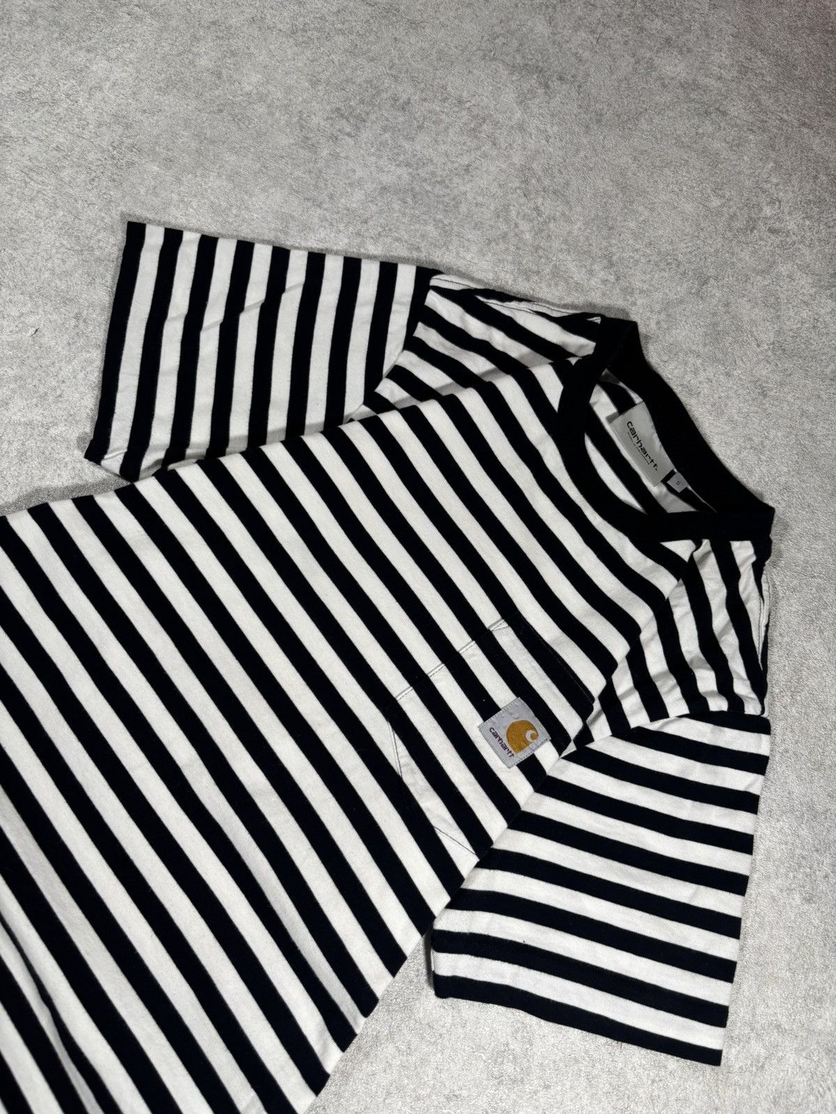 Carhartt Carhartt WiP Parker pocket striped tee t shirt Size US S / EU 44-46 / 1 - 2 Thumbnail