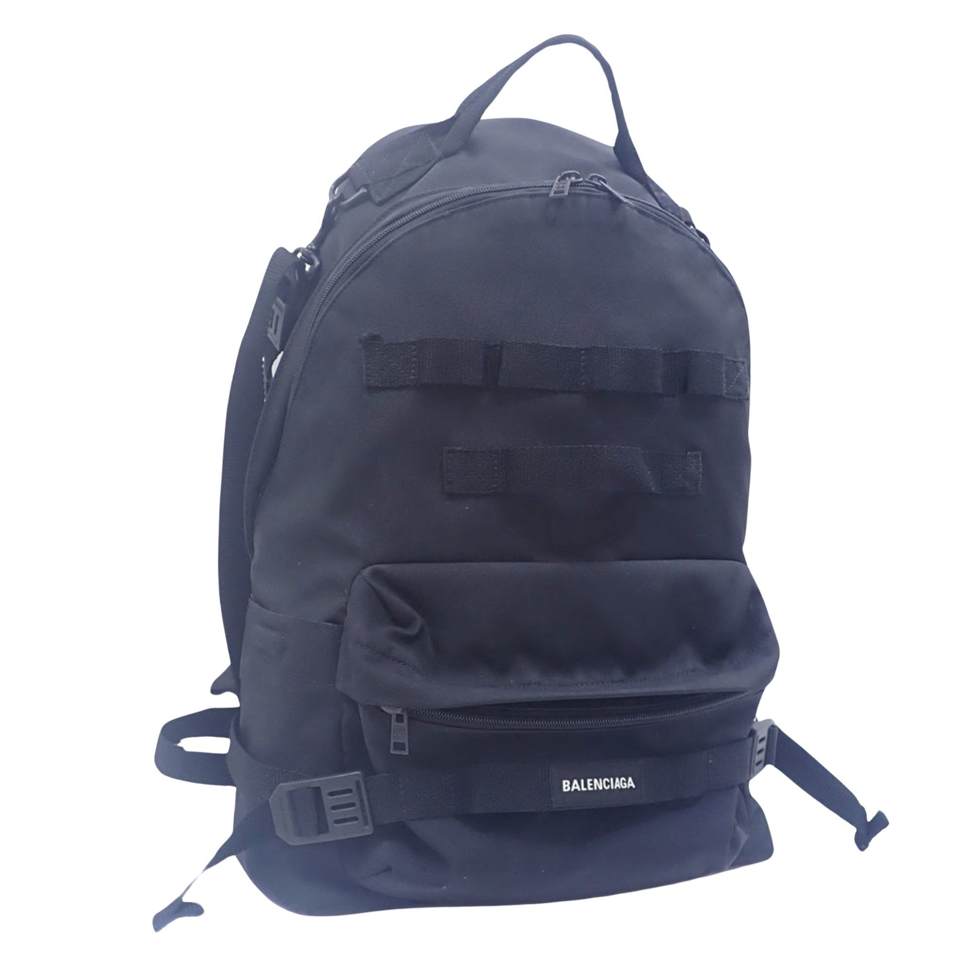 image of Balenciaga Army Backpack in Black, Men's