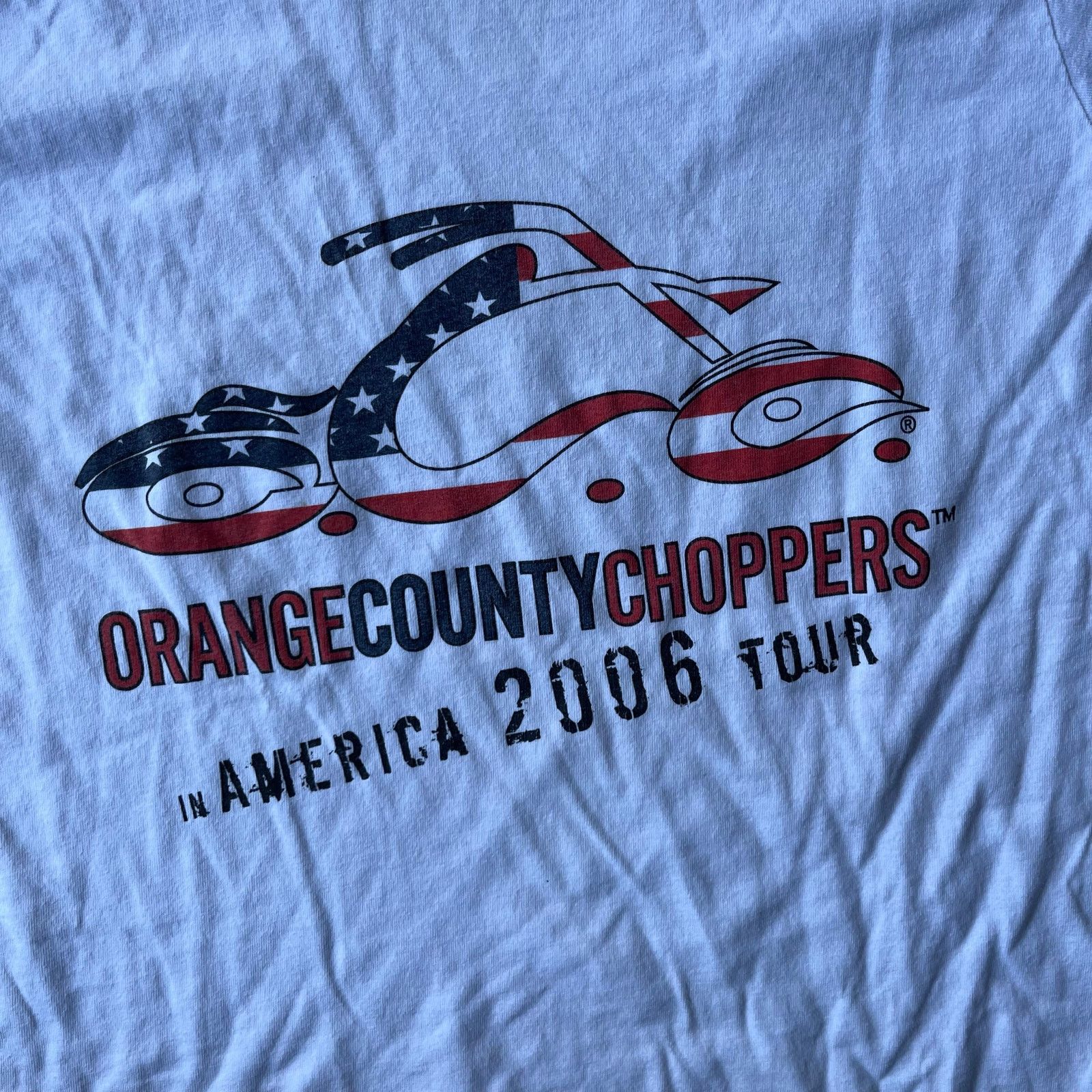 Vintage VINTAGE ORANGE COUNTY CHOPPERS 2006 TOUR SHIRT WOMENS LARGE Size L / US 10 / IT 46 - 2 Thumbnail