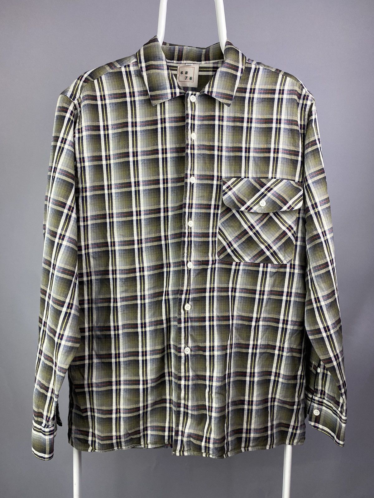 6876 6876 Archive Plaid Button-Up Shirt — Rare British Streetwear Size US XL / EU 56 / 4 - 3 Thumbnail