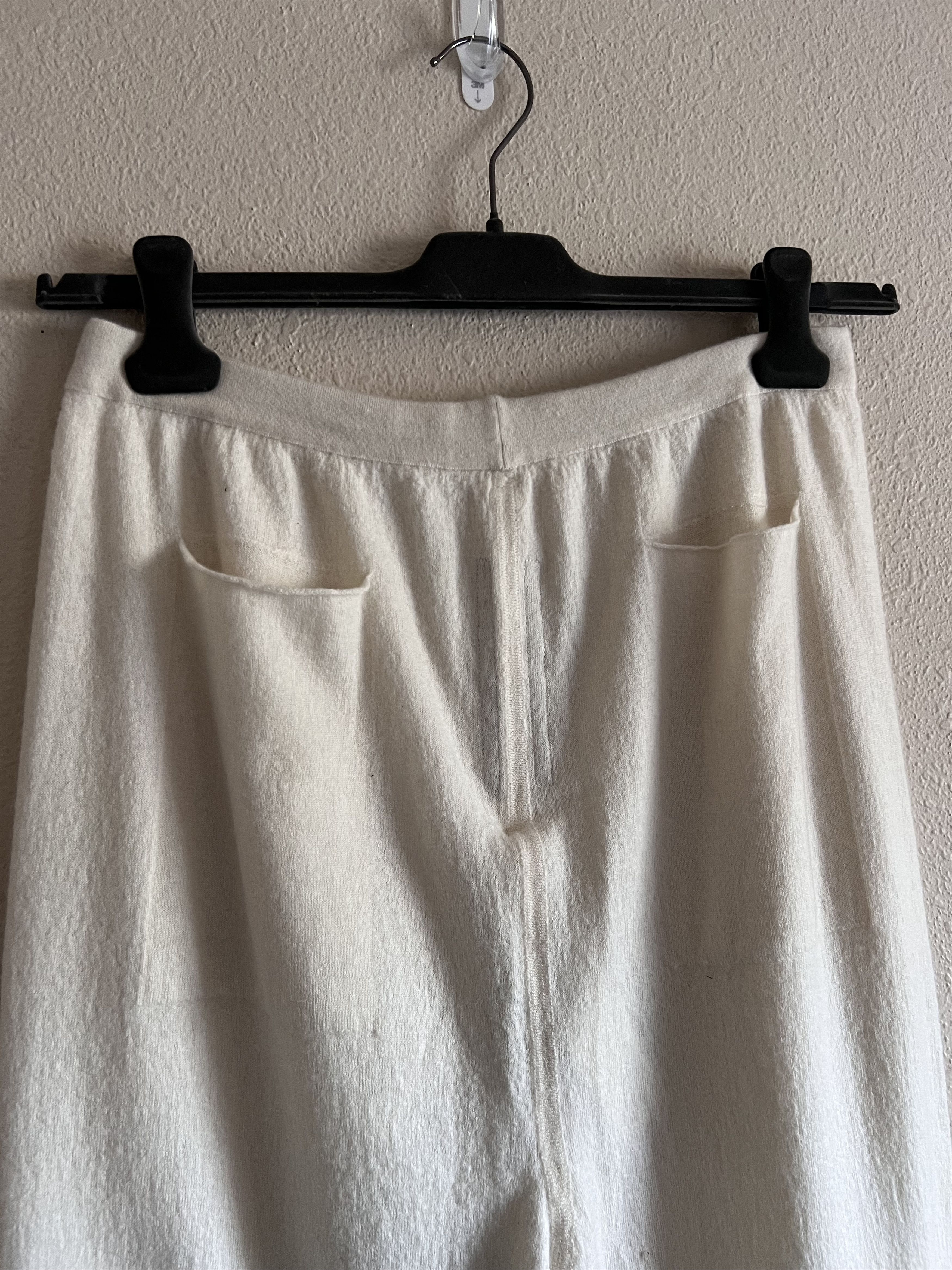 Rick Owens Rick Owens Fogachine Cashmere Sweatpants in Natural Size US 30 / EU 46 - 6 Thumbnail
