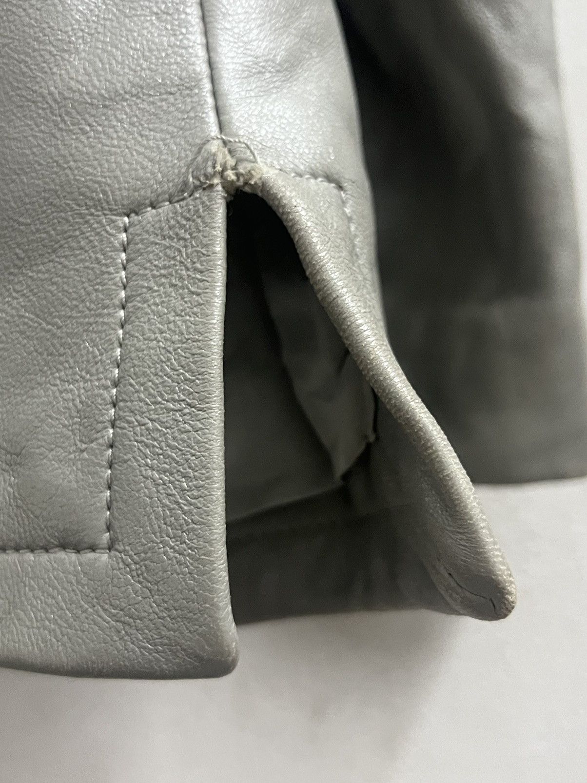 Other CARLO CARMOGNINI ZIPPER JACKET LEATHER GREY Size US L / EU 52-54 / 3 - 5 Thumbnail
