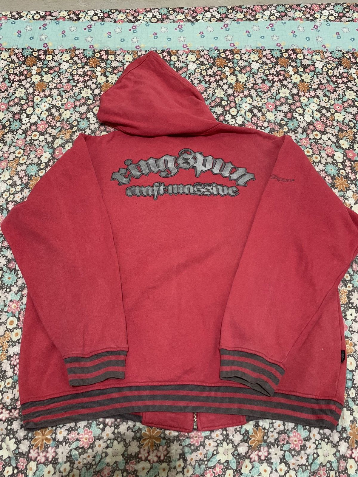 Ringspun Vintage RINGSPUN Zip Up Hooded Big Size Size US L / EU 52-54 / 3 - 8 Thumbnail