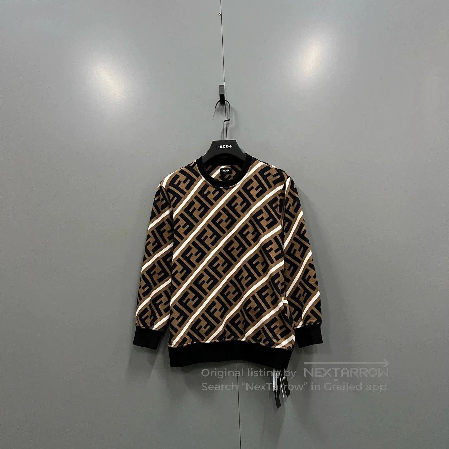 Fendi FENDI Diagonal Double F Print Sweatshirt. Size US S / EU 44-46 / 1 - 1 Thumbnail