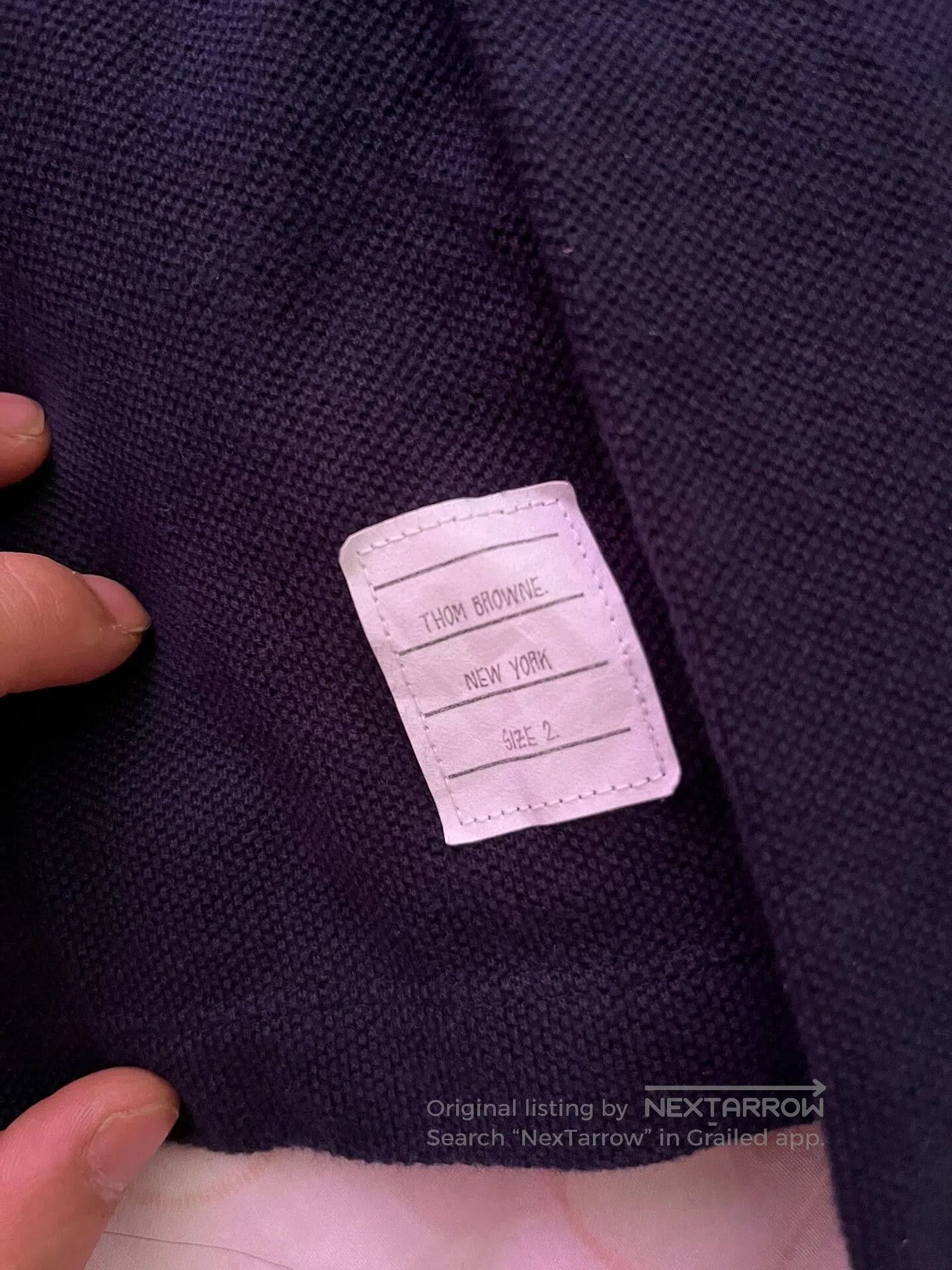 Thom Browne Thom Browne Knit Tee in Deep Blue. Size US M / EU 48-50 / 2 - 6 Thumbnail