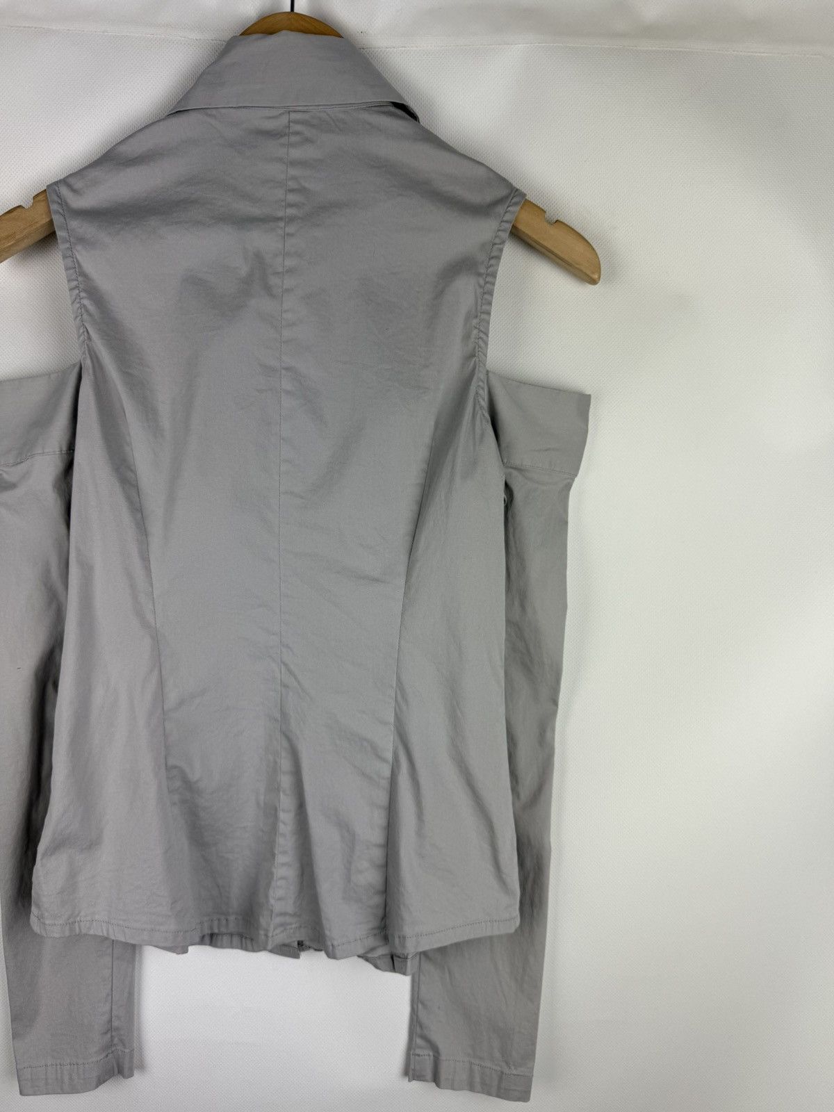 Masnada Masnada Avant-garde Off The Shoulder Button Up Shirt Top Size M / US 6-8 / IT 42-44 - 18 Thumbnail