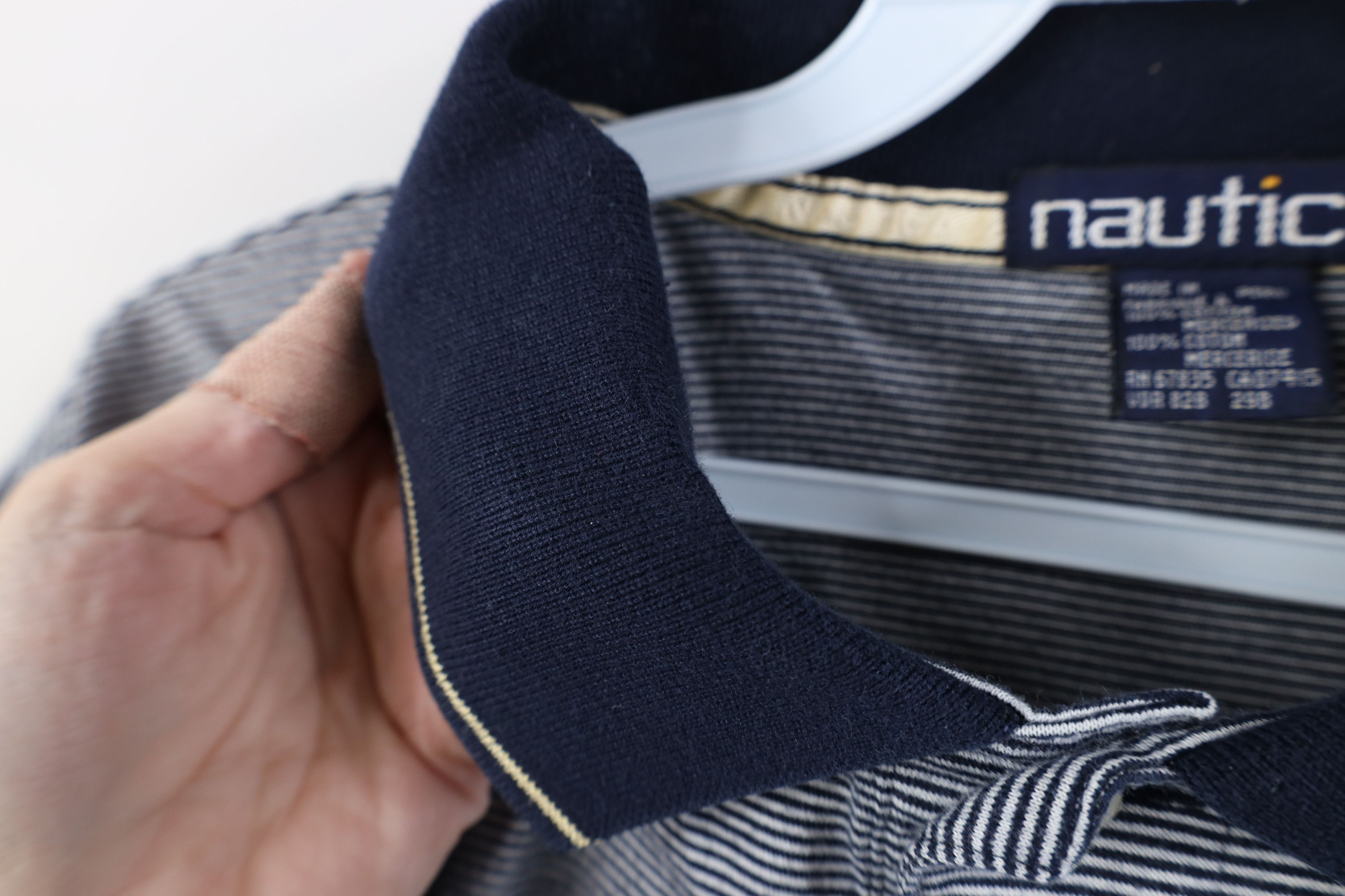 Nautica Vintage 90s Nautica Spell Striped Collared Golf Polo Shirt Size US XXL / EU 58 / 5 - 6 Thumbnail