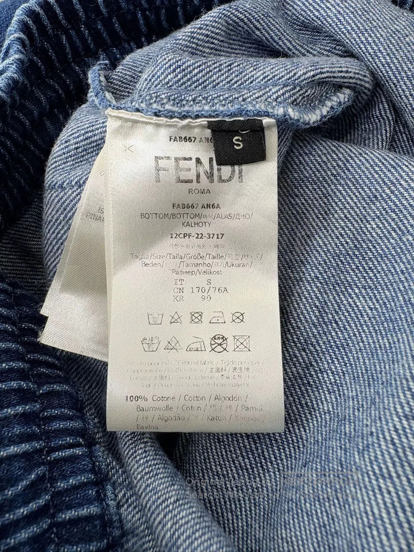 Fendi fendi double f logo denim pants. Size US 26 / EU 42 - 3 Thumbnail