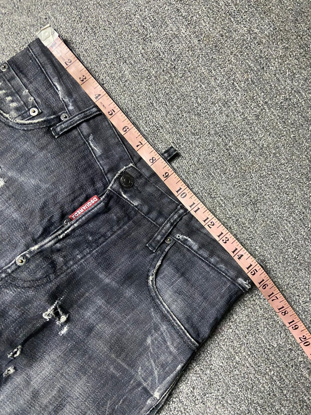 Dsquared2 DSQUARED2 Distressed Denim Ripped Jeans (141) Size US 31 - 8 Thumbnail