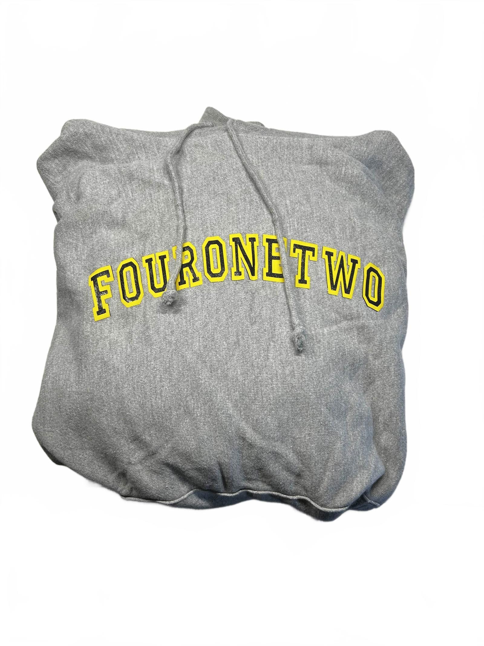 Champion Vintage FourOneTwo Grey Hoodie Yellow Logo XL Size US XL / EU 56 / 4 - 5 Thumbnail