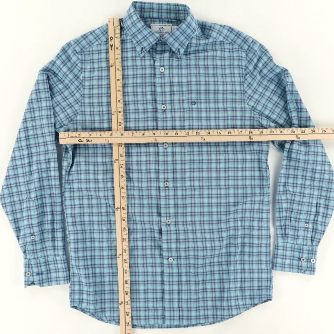 Southern Tide Southern Tide Intercoastal Nylon Plaid Button Down Shirt Blue Men's S Size US S / EU 44-46 / 1 - 3 Thumbnail