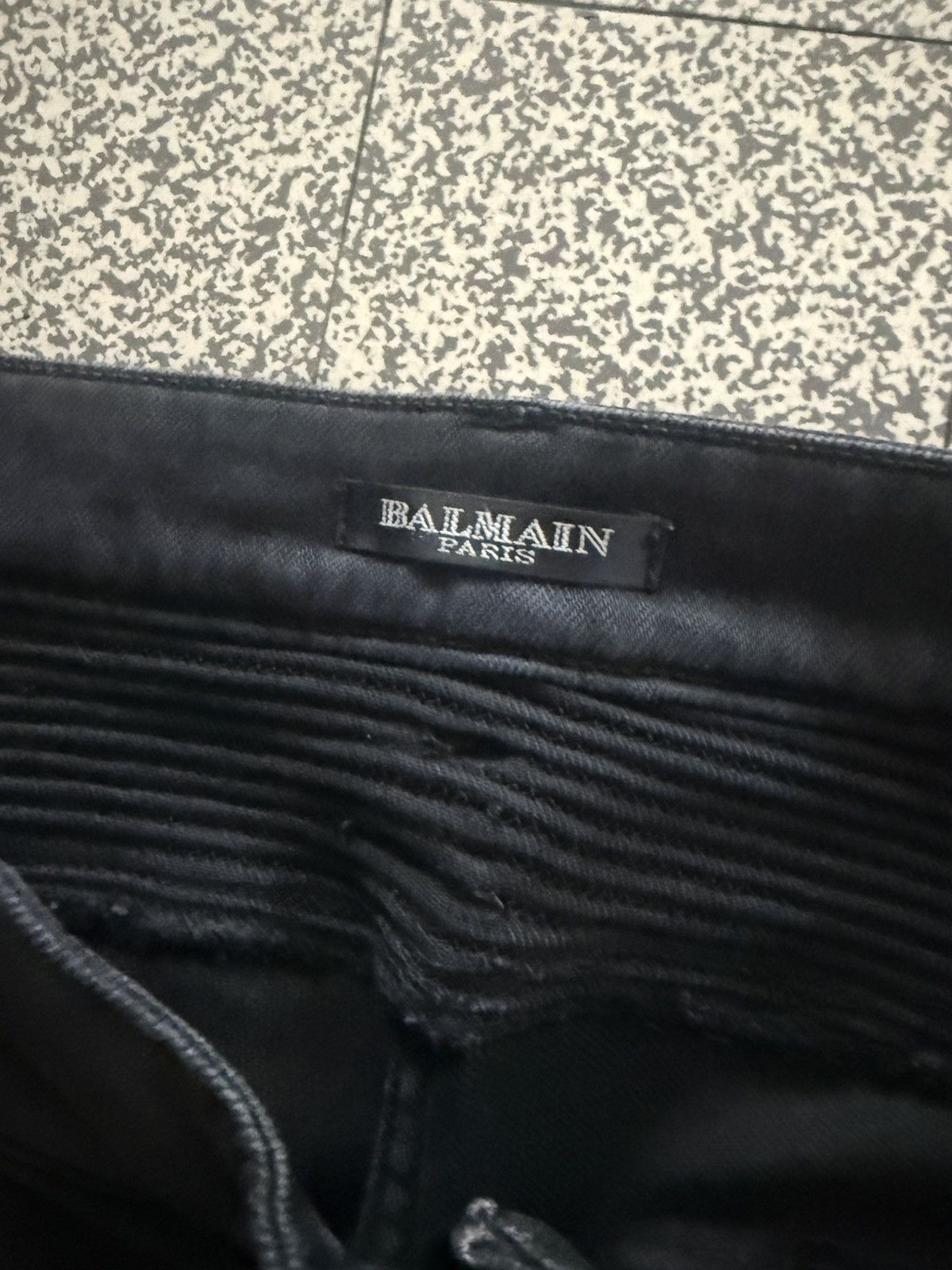 Balmain BALMAIN Biker Jeans / Ribbed Panels (Olivier Rousteing Era) Size 27" / US 4 / IT 40 - 4 Thumbnail
