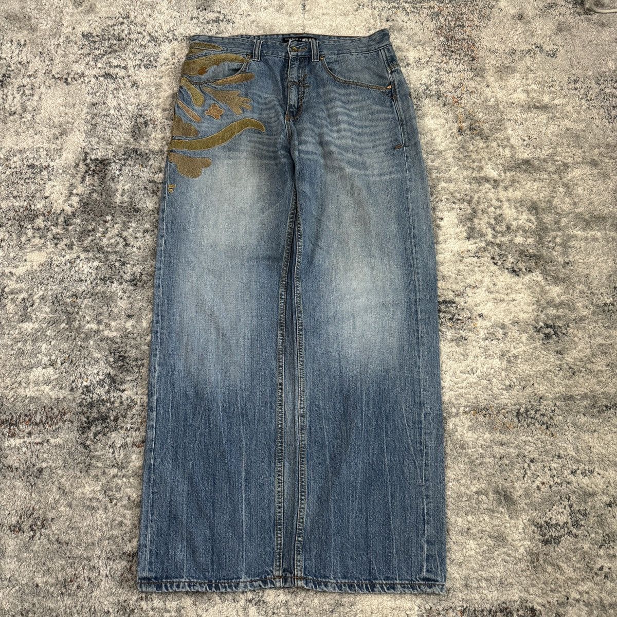 JNCO × Rocawear × Vintage Crazy Vintage y2k Rocawear camo embroidered baggy jeans Size US 36 / EU 52 - 2 Thumbnail