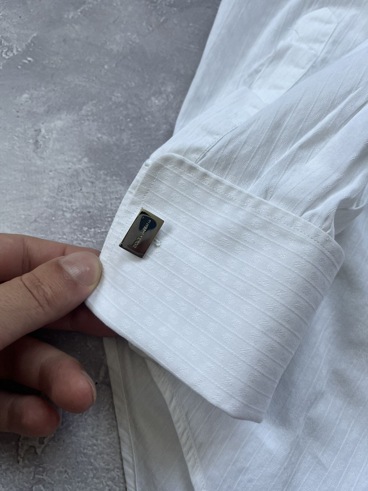 Dolce & Gabbana Dolce & Gabbana Cufflinks White Shirt Longsleeve 40/15 3/4 Size US M / EU 48-50 / 2 - 2 Thumbnail