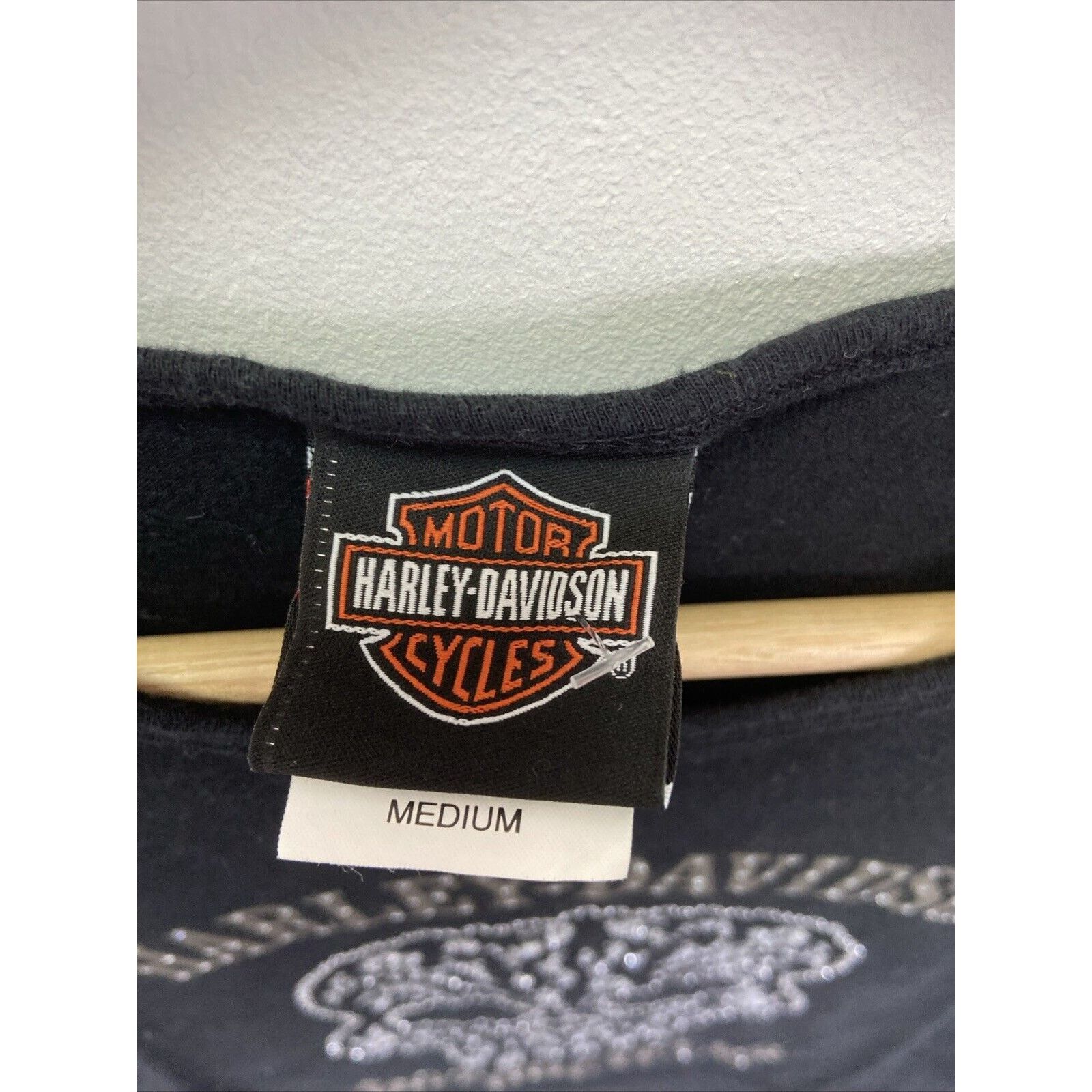 Harley Davidson Harley Davidson 2009 Bedazzled Skull Women’s T-Shirt Medium Size M / US 6-8 / IT 42-44 - 3 Thumbnail