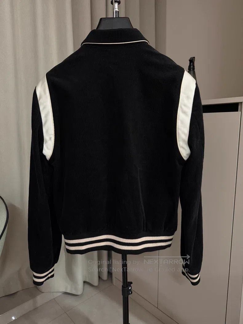 Celine CELINE Black and White Colorblocked Corduroy Baseball Jack Size US M / EU 48-50 / 2 - 3 Thumbnail