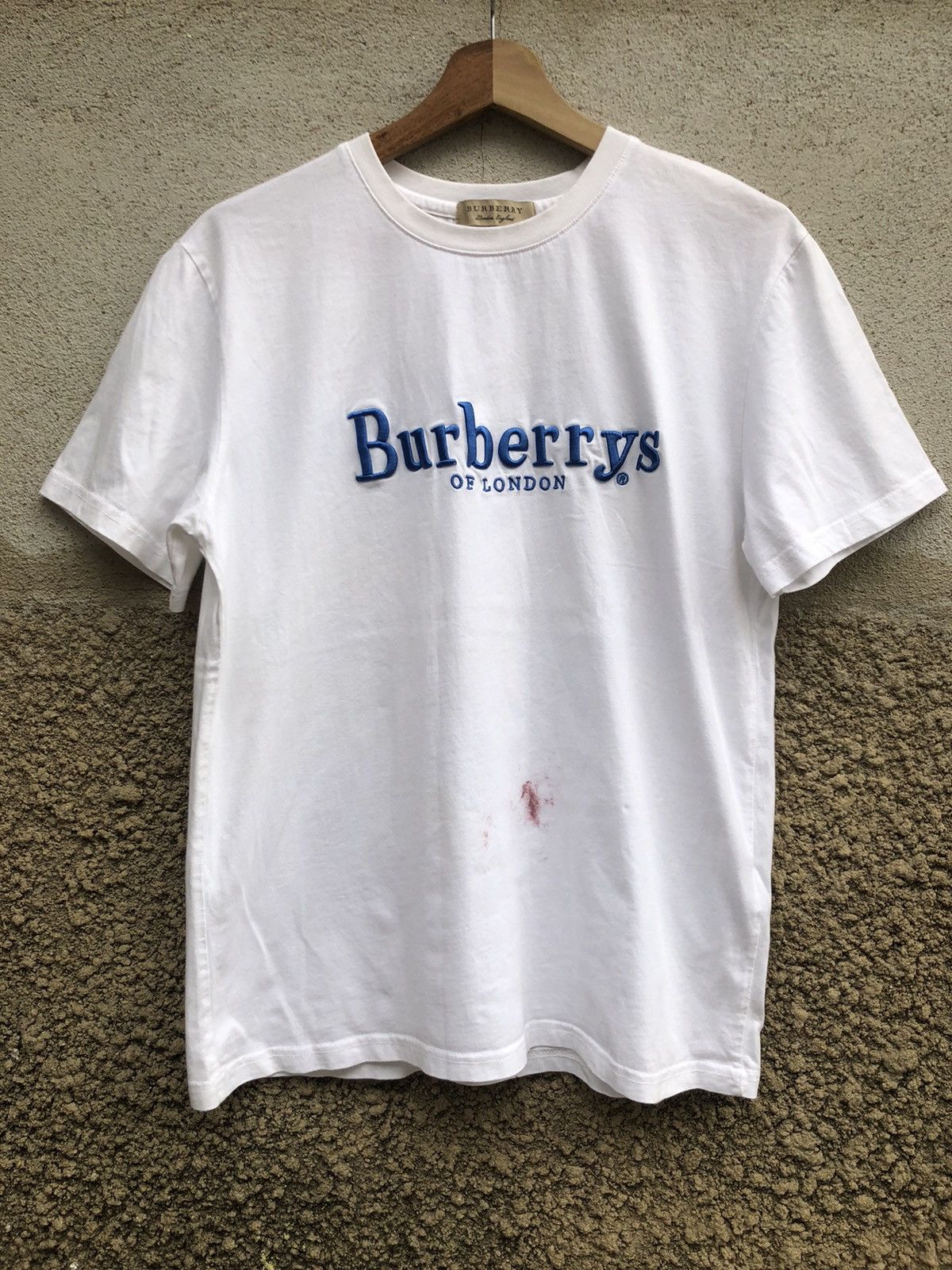 Burberry Burberry SpellOut Tshirt Embroidery Size US M / EU 48-50 / 2 - 1 Thumbnail