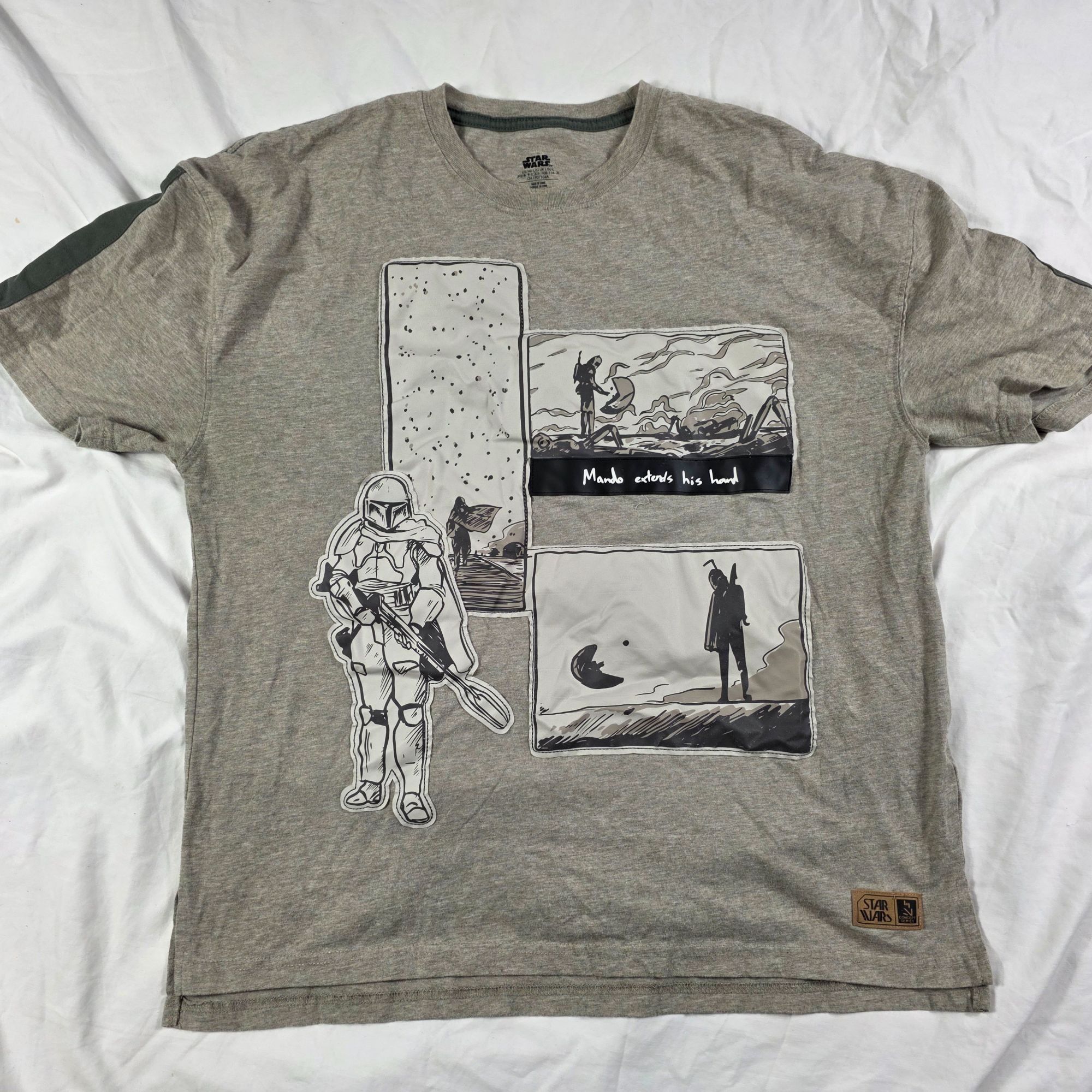 Star Wars Star Wars The Mandalorian Concept Series Mens Large Gray Gra Size US L / EU 52-54 / 3 - 1 Thumbnail