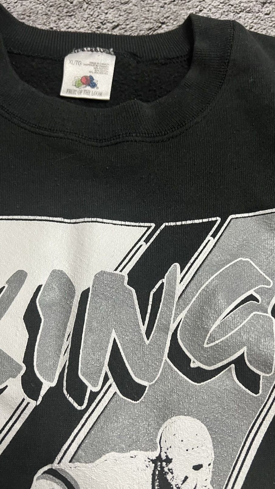 Fruit Of The Loom × NHL × Vintage 1989 RARE‼️Los Angeles Kings NHL big logo sweatshirt trench Size US XL / EU 56 / 4 - 5 Thumbnail