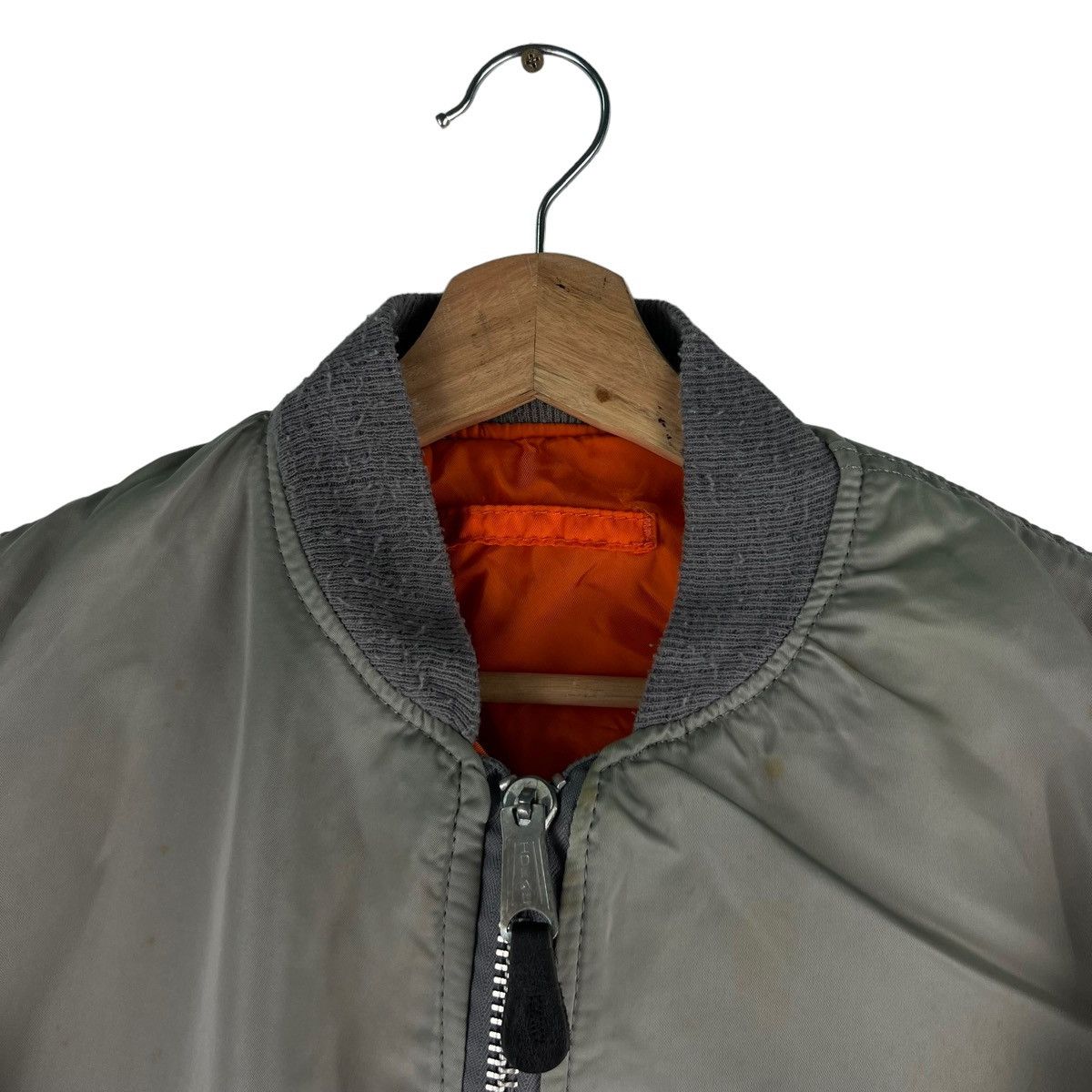 Alpha Industries 🔥VINTAGE FLY MA-1 BOMBER JACKET REVERSIBLE ALPHA INDUSTRIES Size US M / EU 48-50 / 2 - 4 Thumbnail