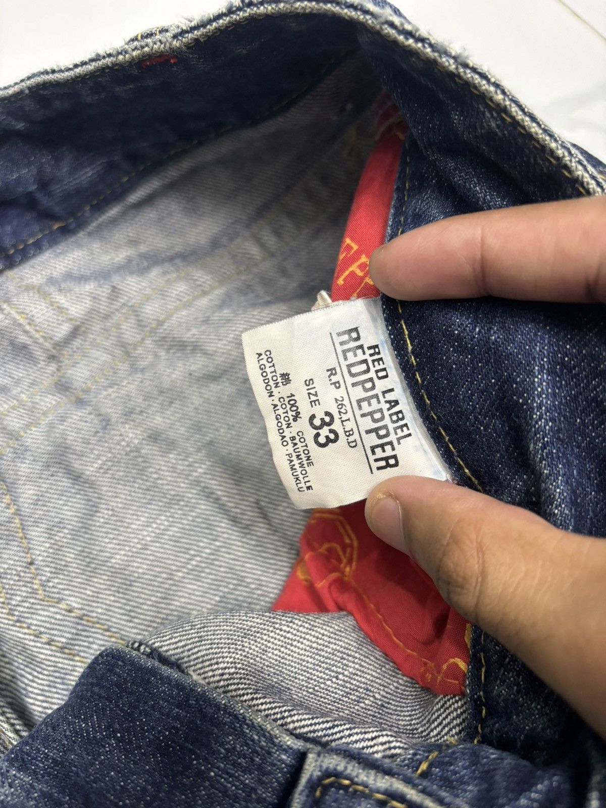 Ed Hardy × Japanese Brand RARE VINTAGE RED PEPPER BAGGY FLARE DISTRESS JEANS Size US 33 - 12 Thumbnail