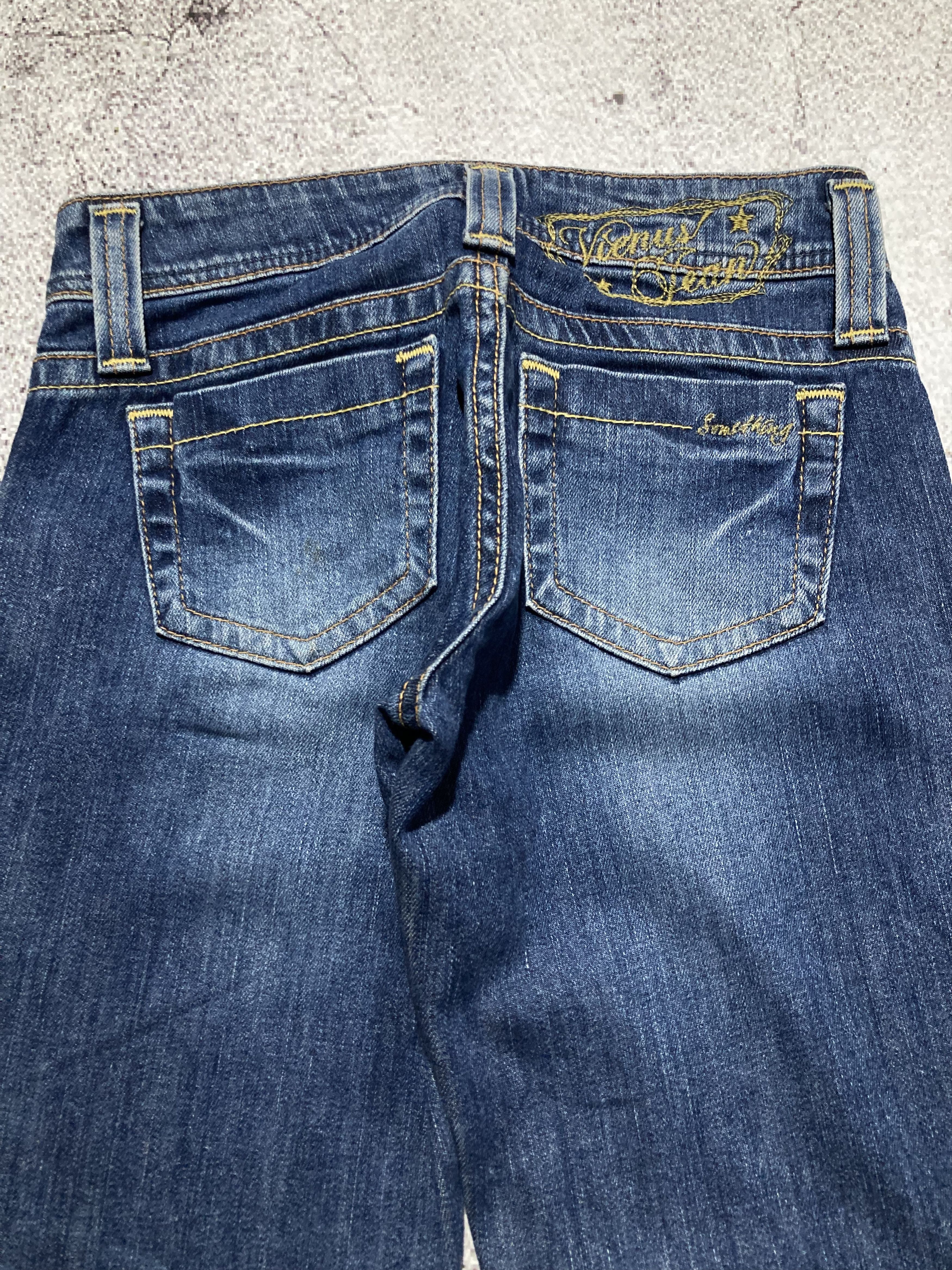 2000s Edwin Something Flared Bootcut Jeans Blue Faded Lgb
