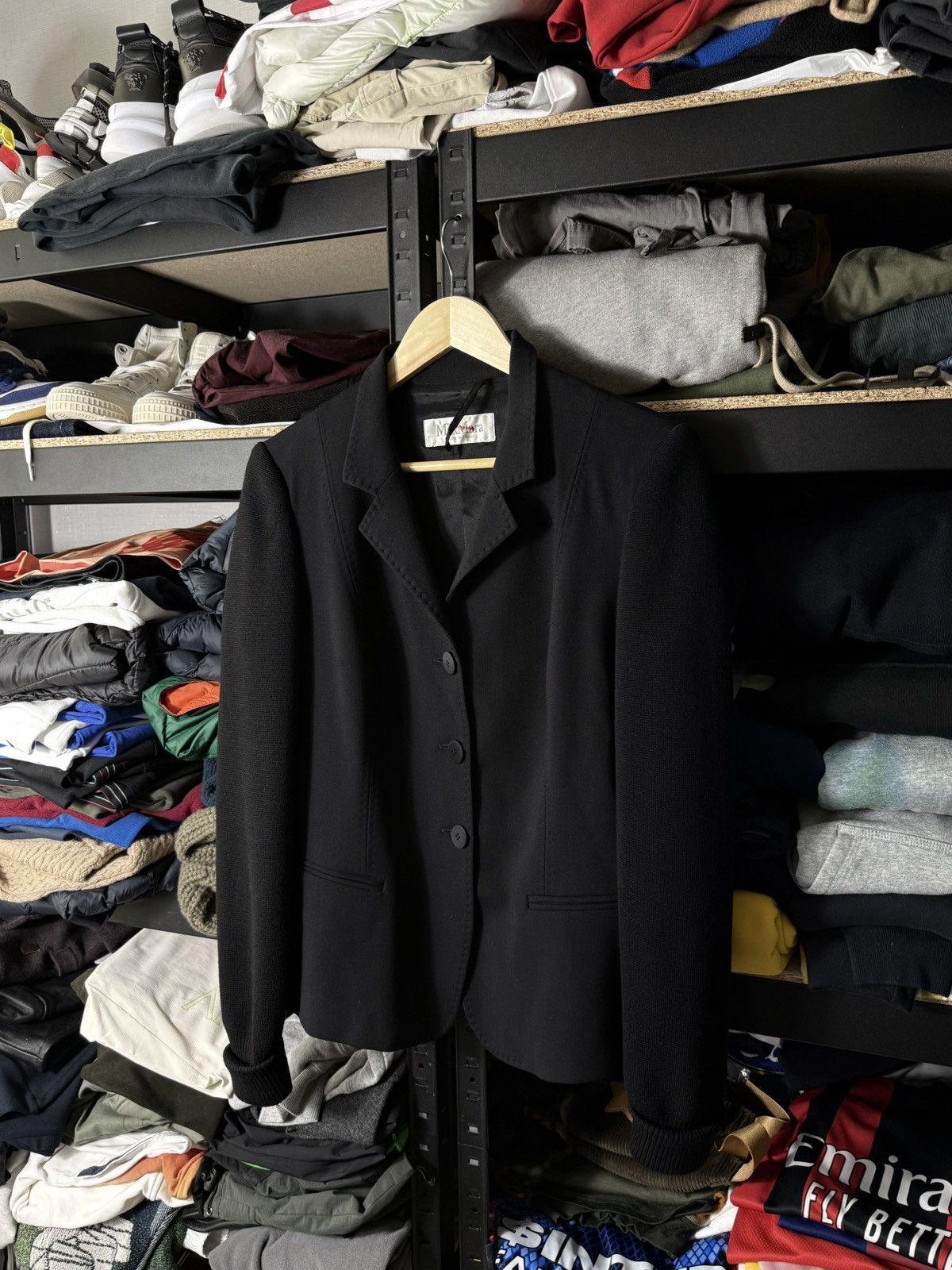 Max Mara Max Mara Virgin Wool Blazer Jacket Black Size 8 / EU 40 Size M / US 6-8 / IT 42-44 - 1 Thumbnail