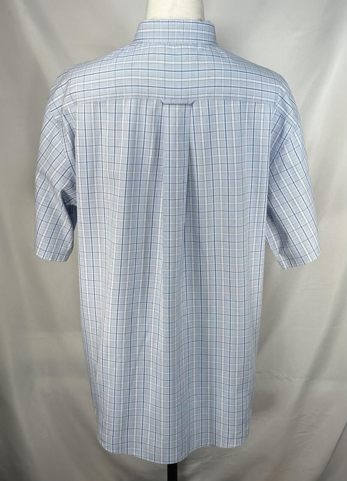Orvis Orvis Checked 100% Cotton Oxford Button Up Blue Mens XL Size US XL / EU 56 / 4 - 2 Thumbnail