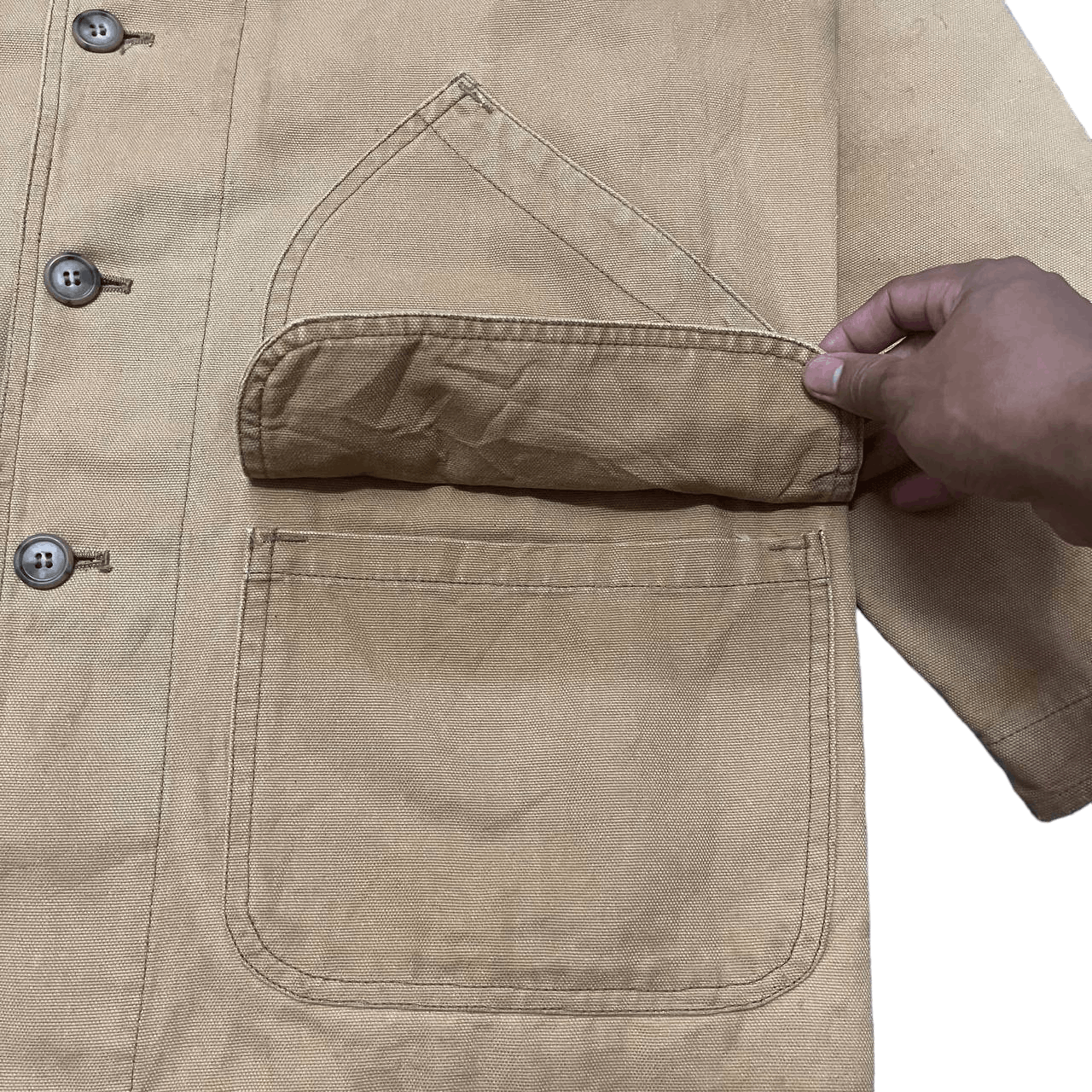 Japanese Brand Vintage Heavy Duty Garment Hunting Duck Canvas Jacket Size US L / EU 52-54 / 3 - 4 Thumbnail